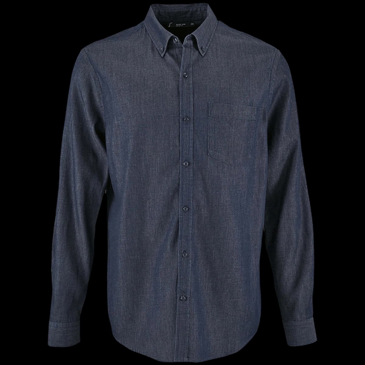SOL'S Barry Long Sleeve Denim Shirt — front