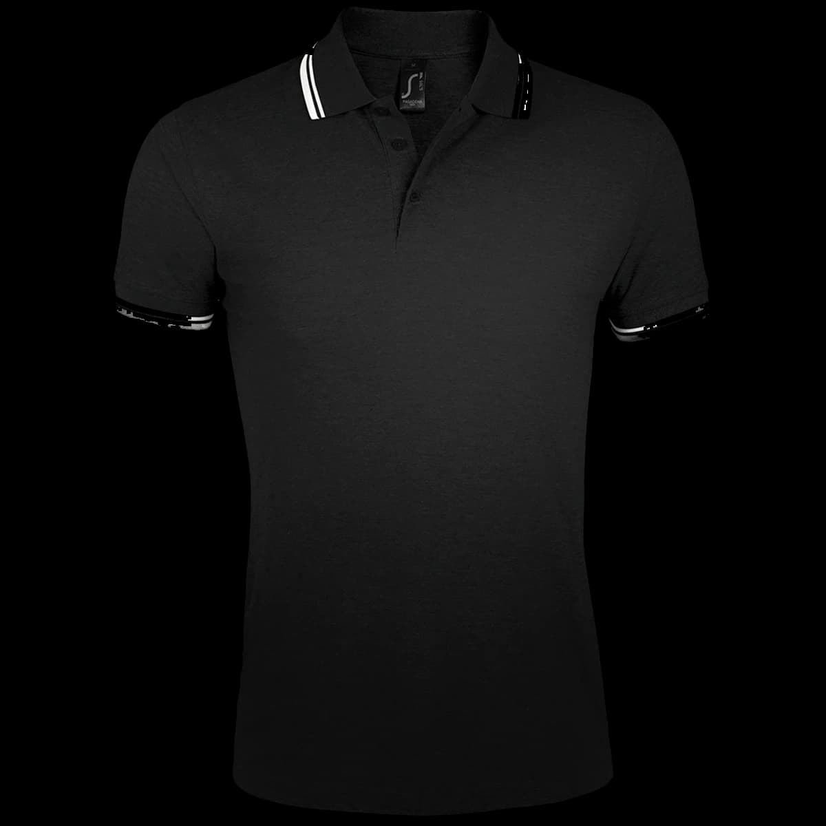 SOL'S Pasadena Tipped Cotton Piqué Polo Shirt — front
