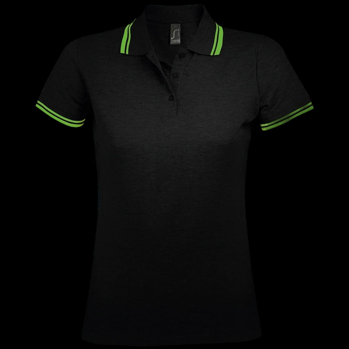 SOL'S Ladies Pasadena Tipped Cotton Piqué Polo Shirt — front