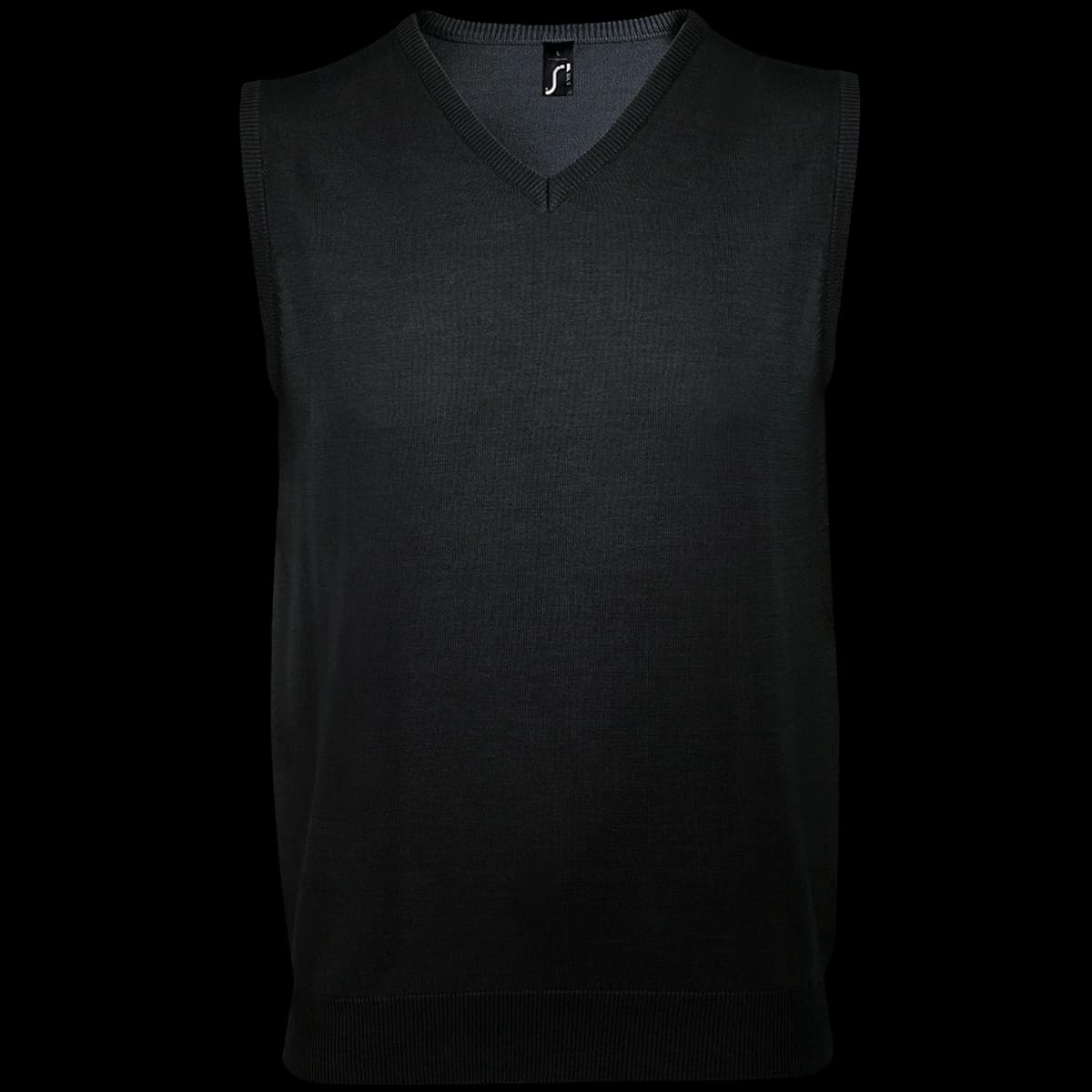SOL'S Unisex Gentlemen Sleeveless Cotton Acrylic V Neck Sweater — front