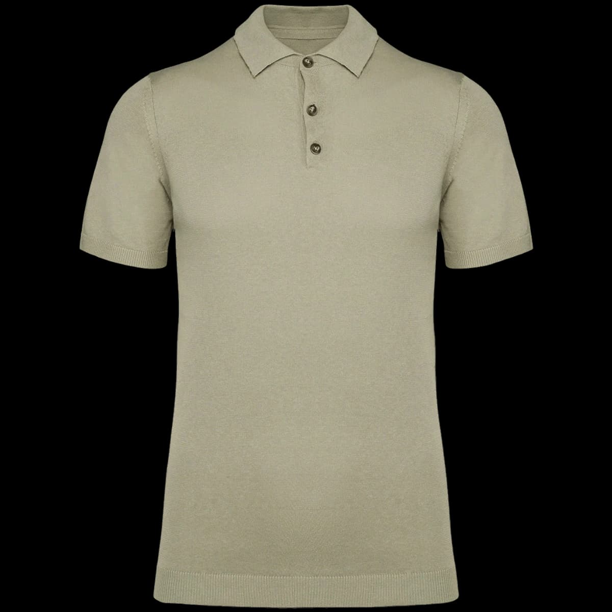 Spasso Knitted Polo Shirt — front