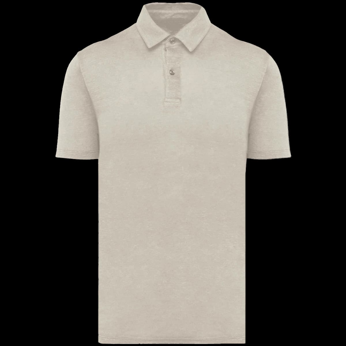 Spasso Knitted Linen Polo Shirt — front