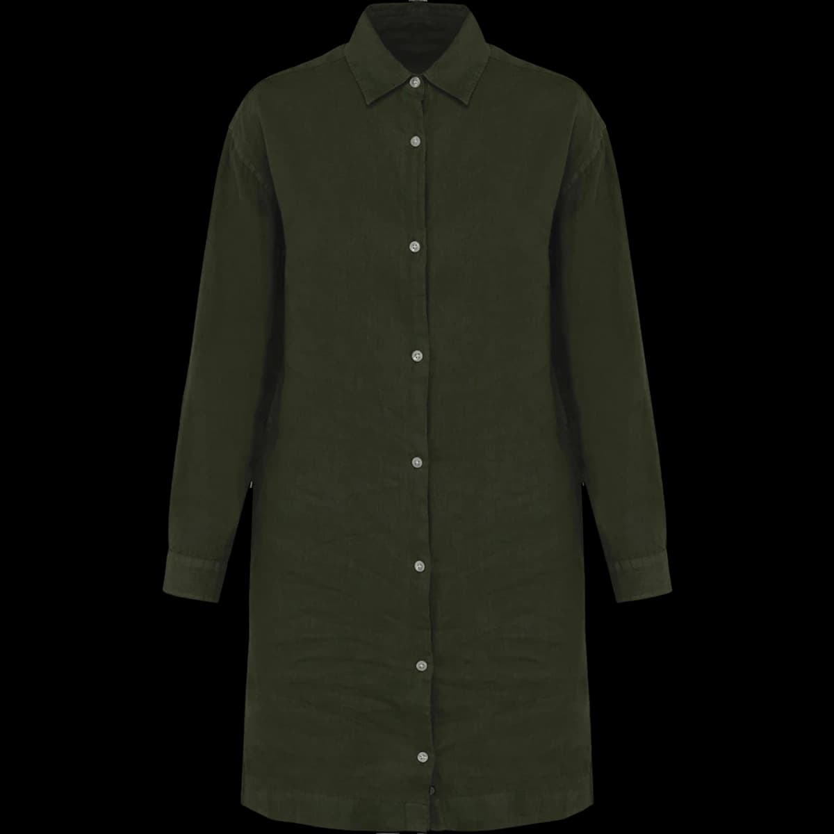 Spasso Ladies Linen Dress Shirt — front