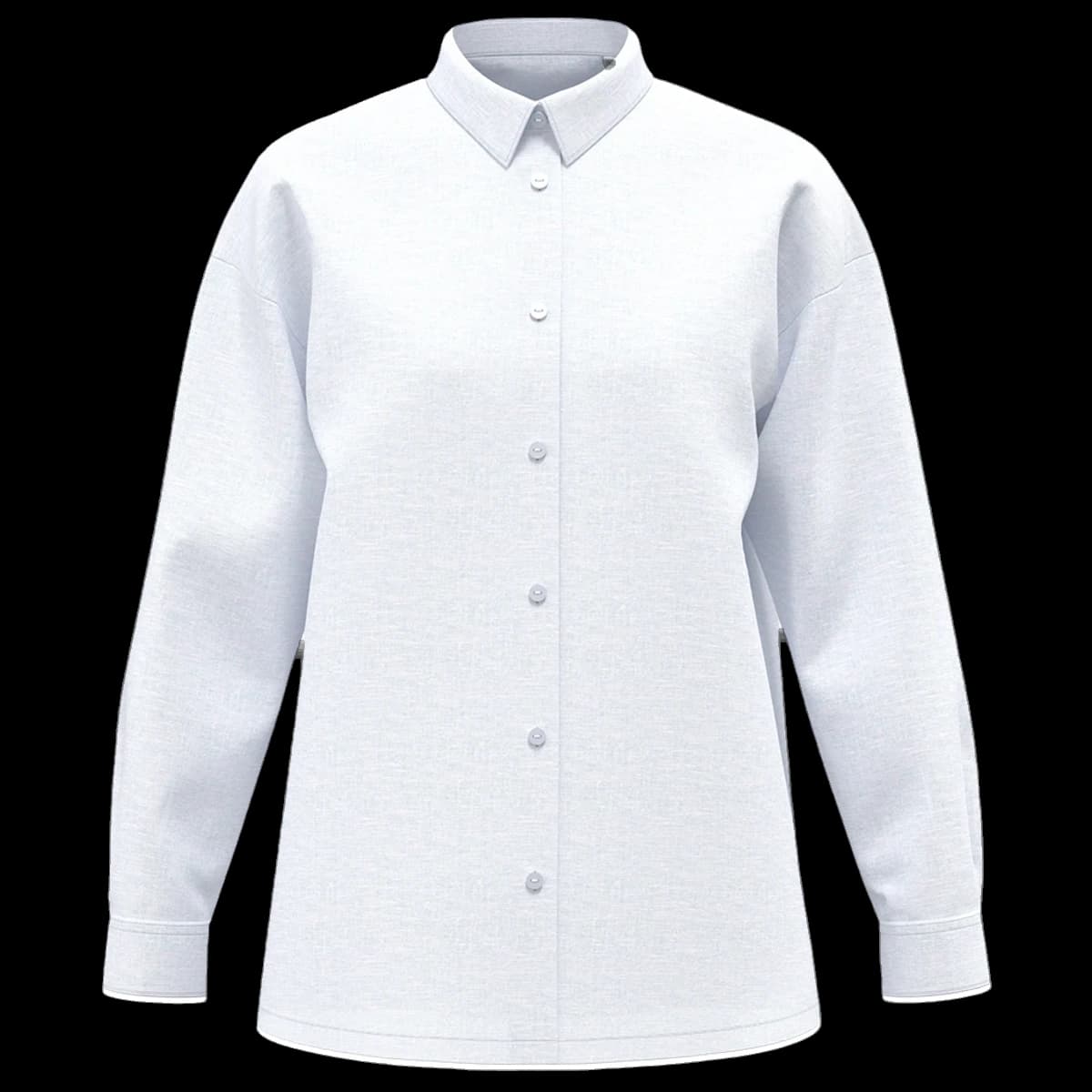Spasso Ladies Long Sleeve Oversized Linen Shirt — front