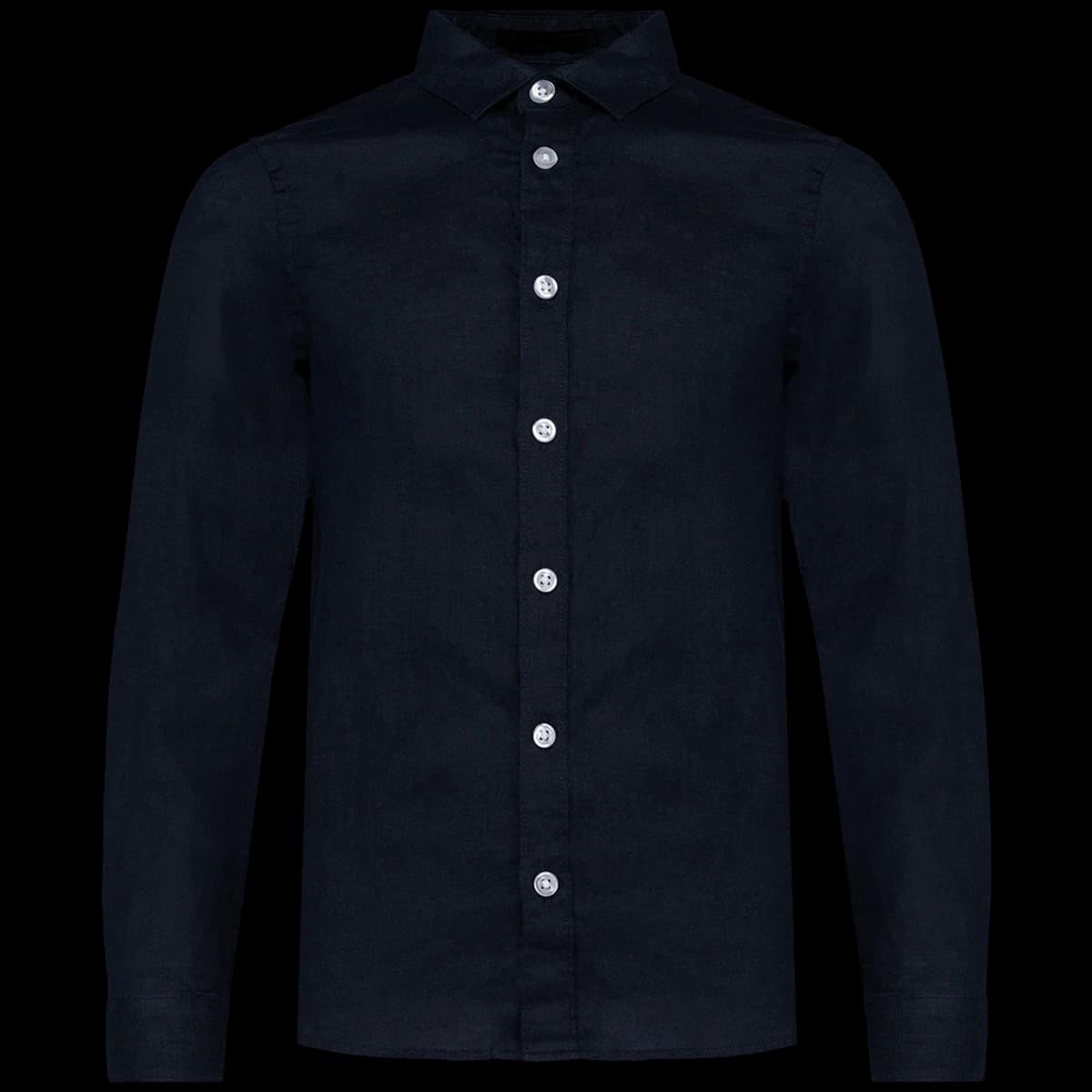Spasso Kids Long Sleeve Linen Shirt — front