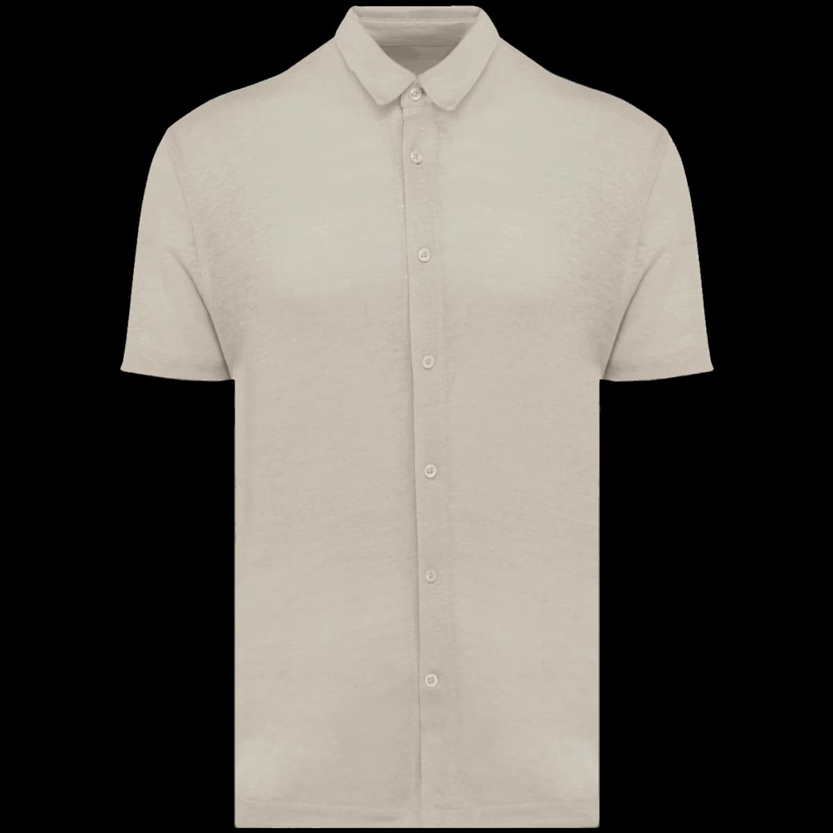 Spasso Short Sleeve Linen Shirt — front