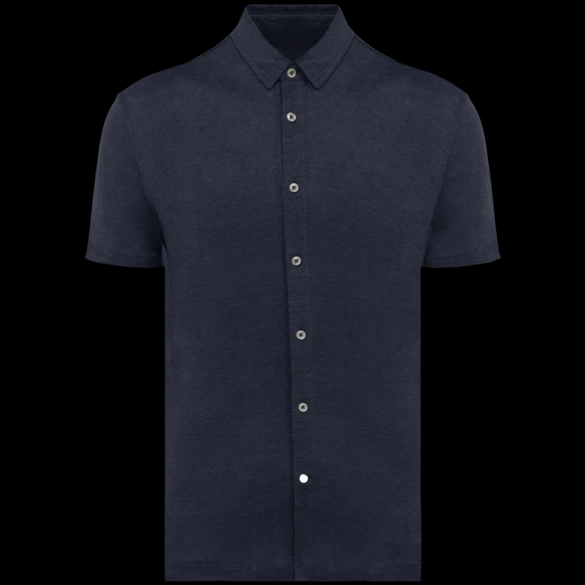 Spasso Short Sleeve Linen Shirt — front