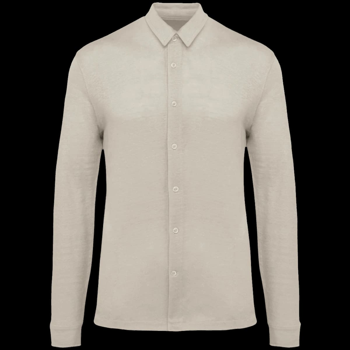 Spasso Long Sleeve Linen Shirt — front