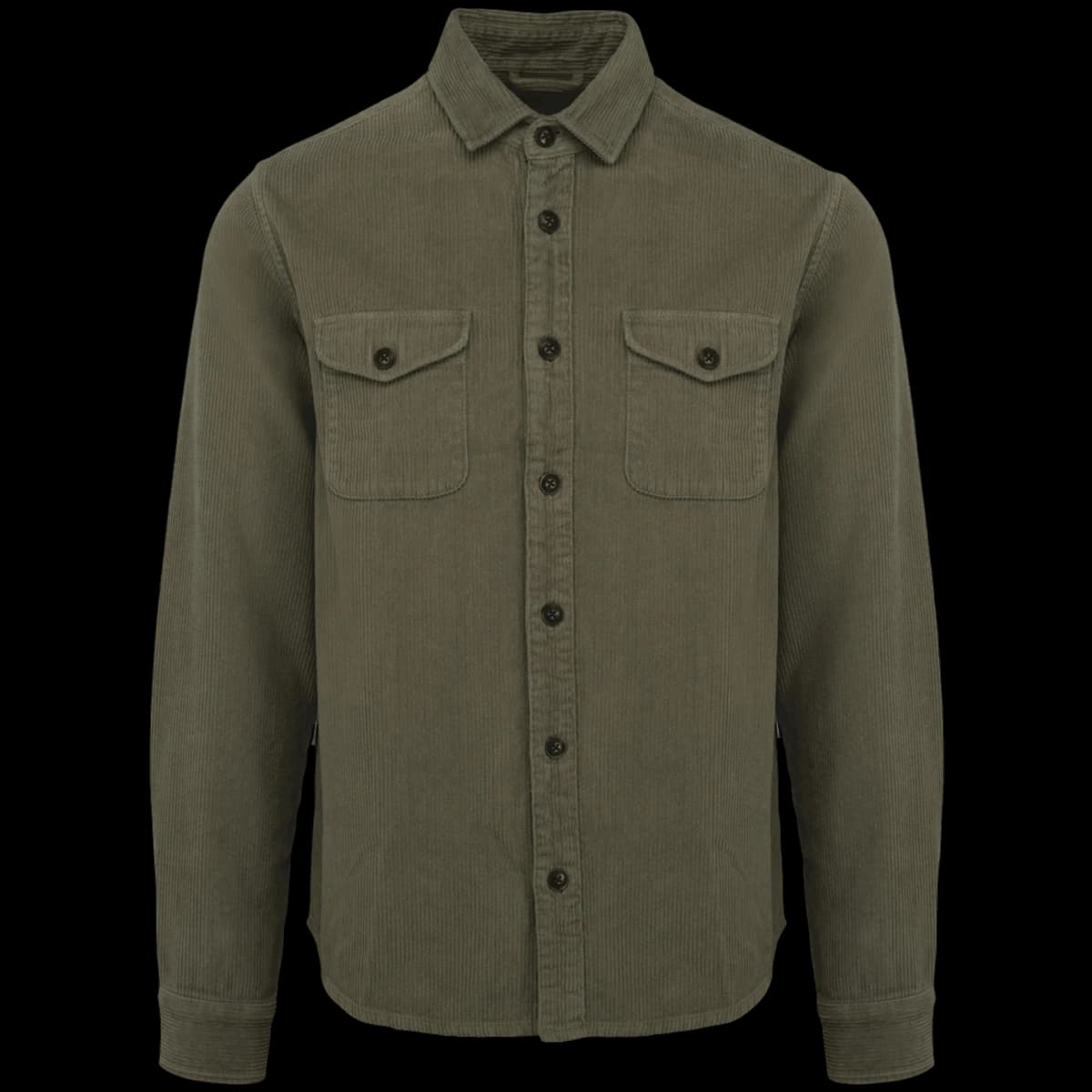 Spasso Faded Corduroy Overshirt — front