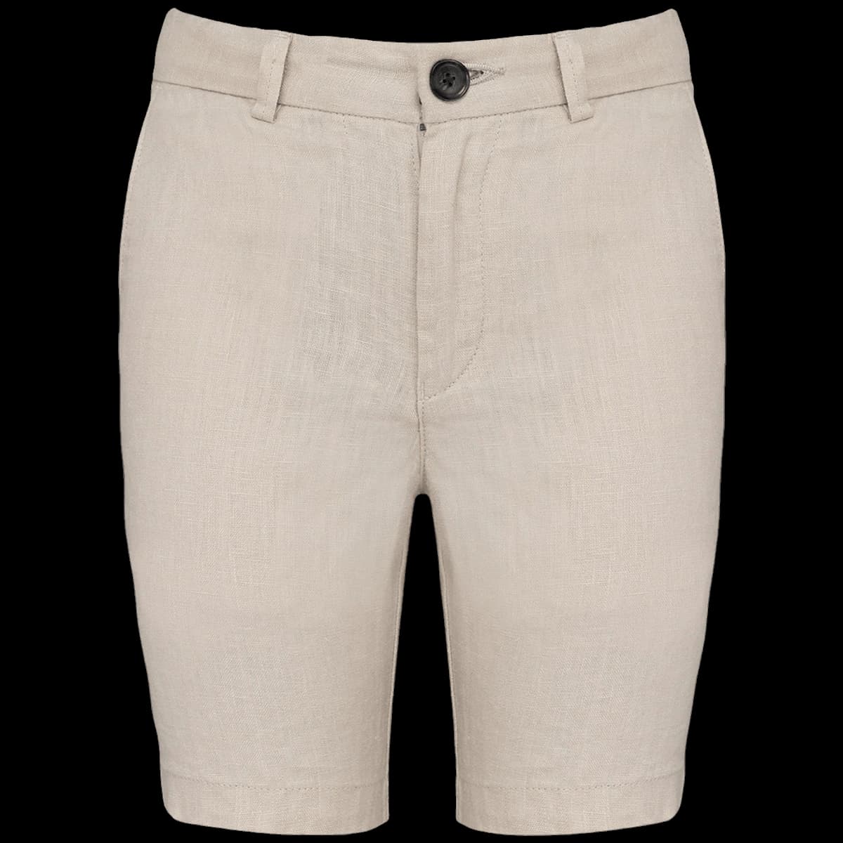 Spasso Kids Linen Bermuda Shorts — front