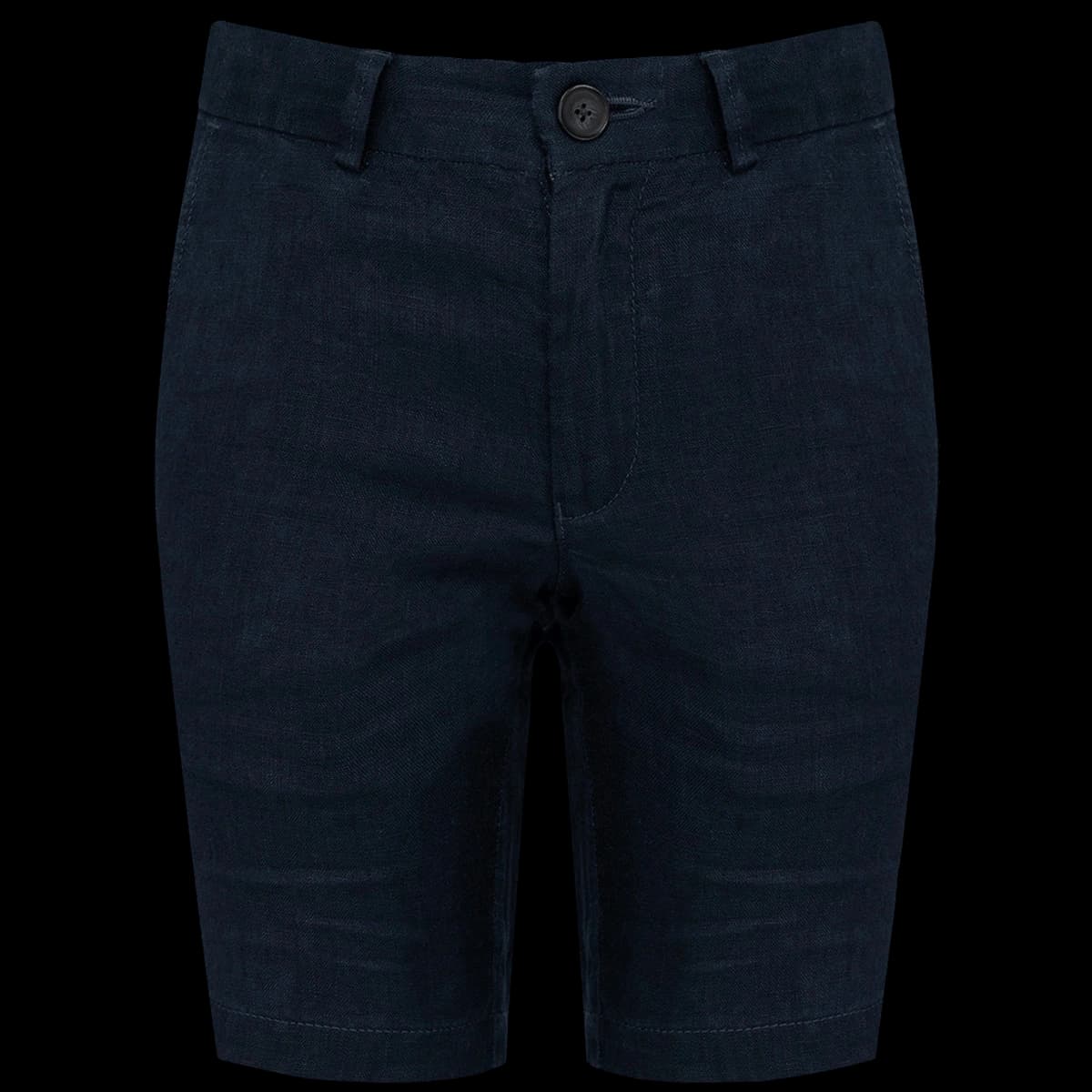 Spasso Kids Linen Bermuda Shorts — front