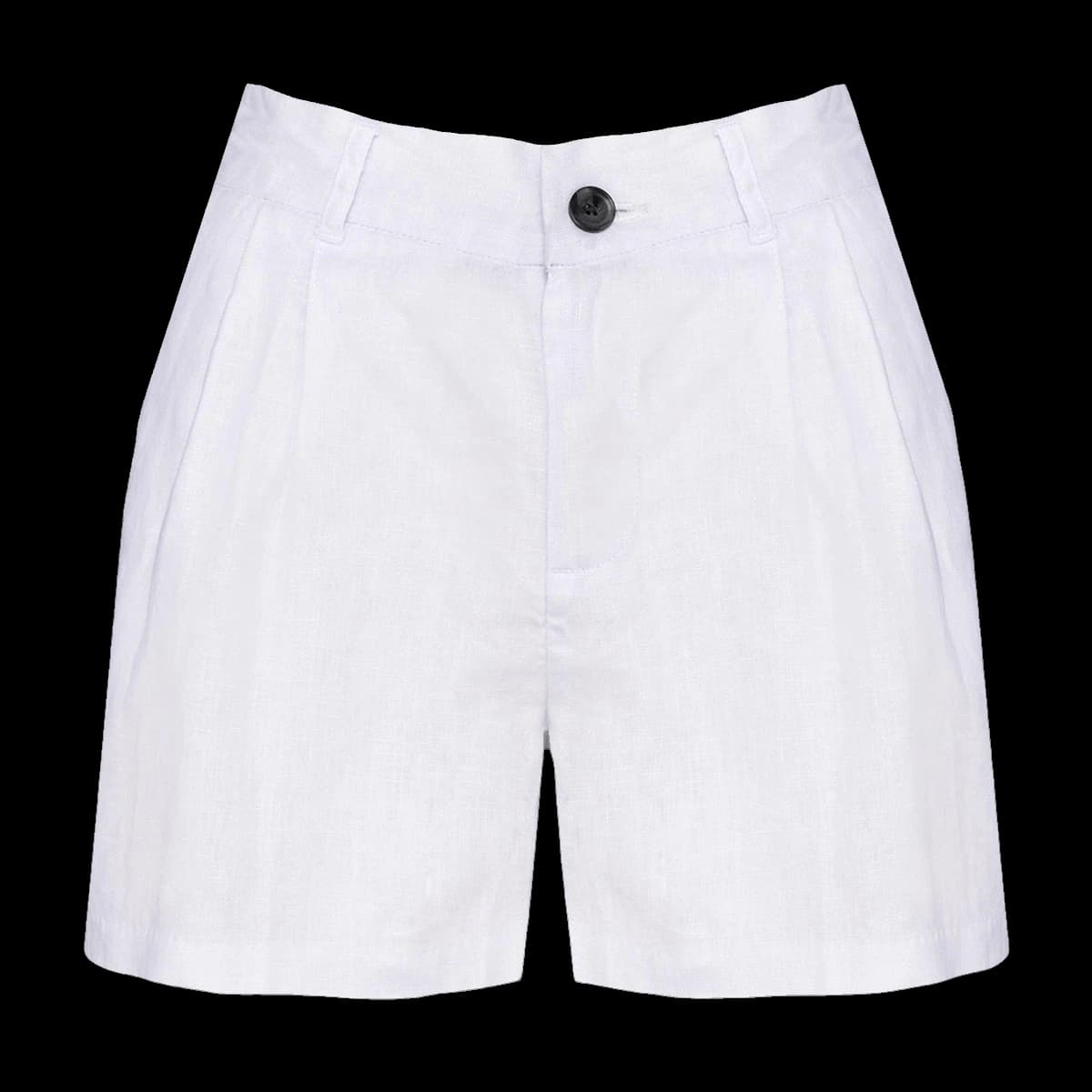 Spasso Ladies Linen Bermuda Shorts — front