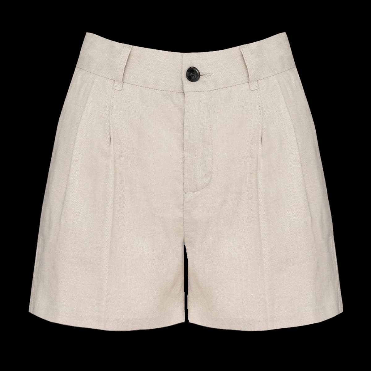 Spasso Ladies Linen Bermuda Shorts — front