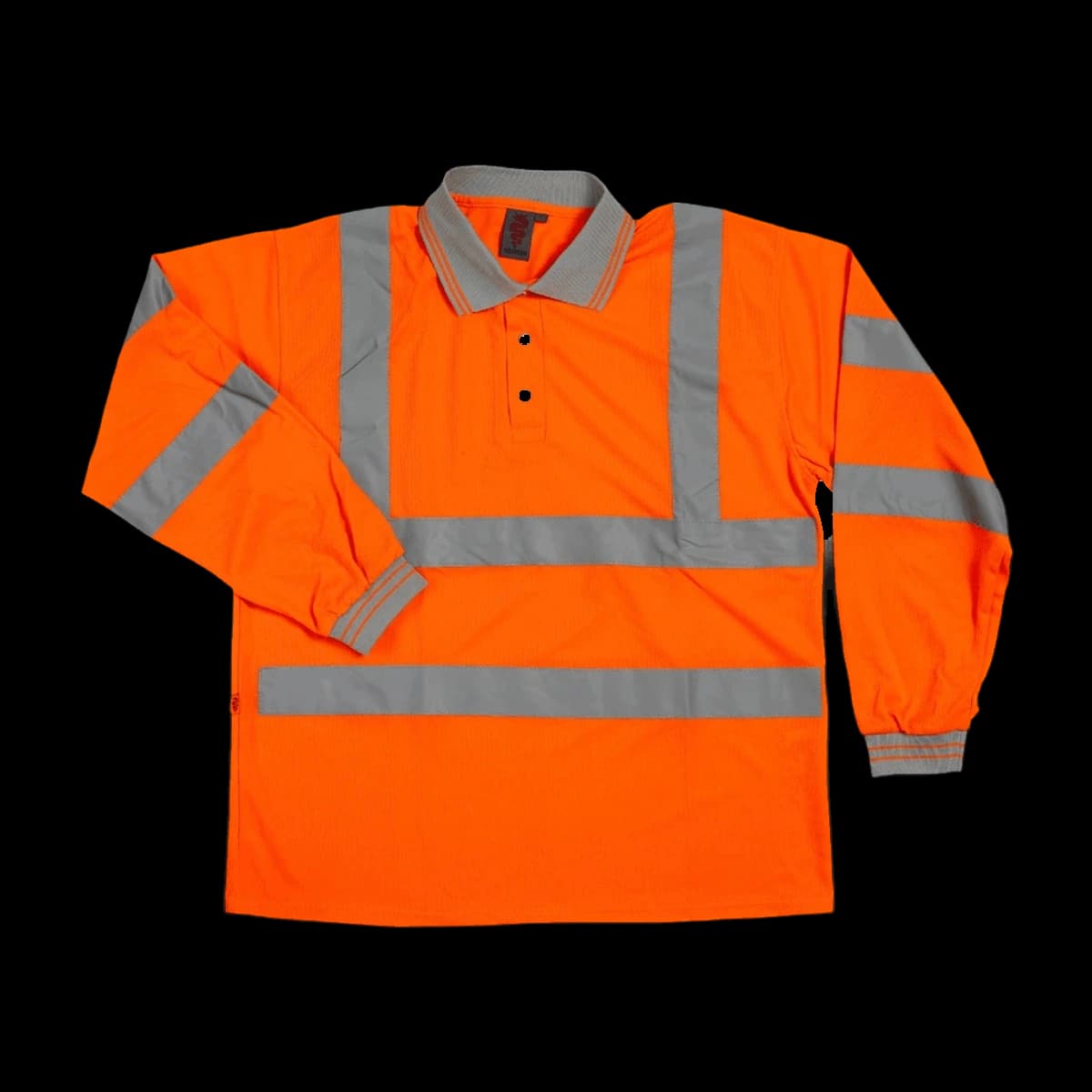 Warrior Hi-Vis Long Sleeve Polo Shirt — front