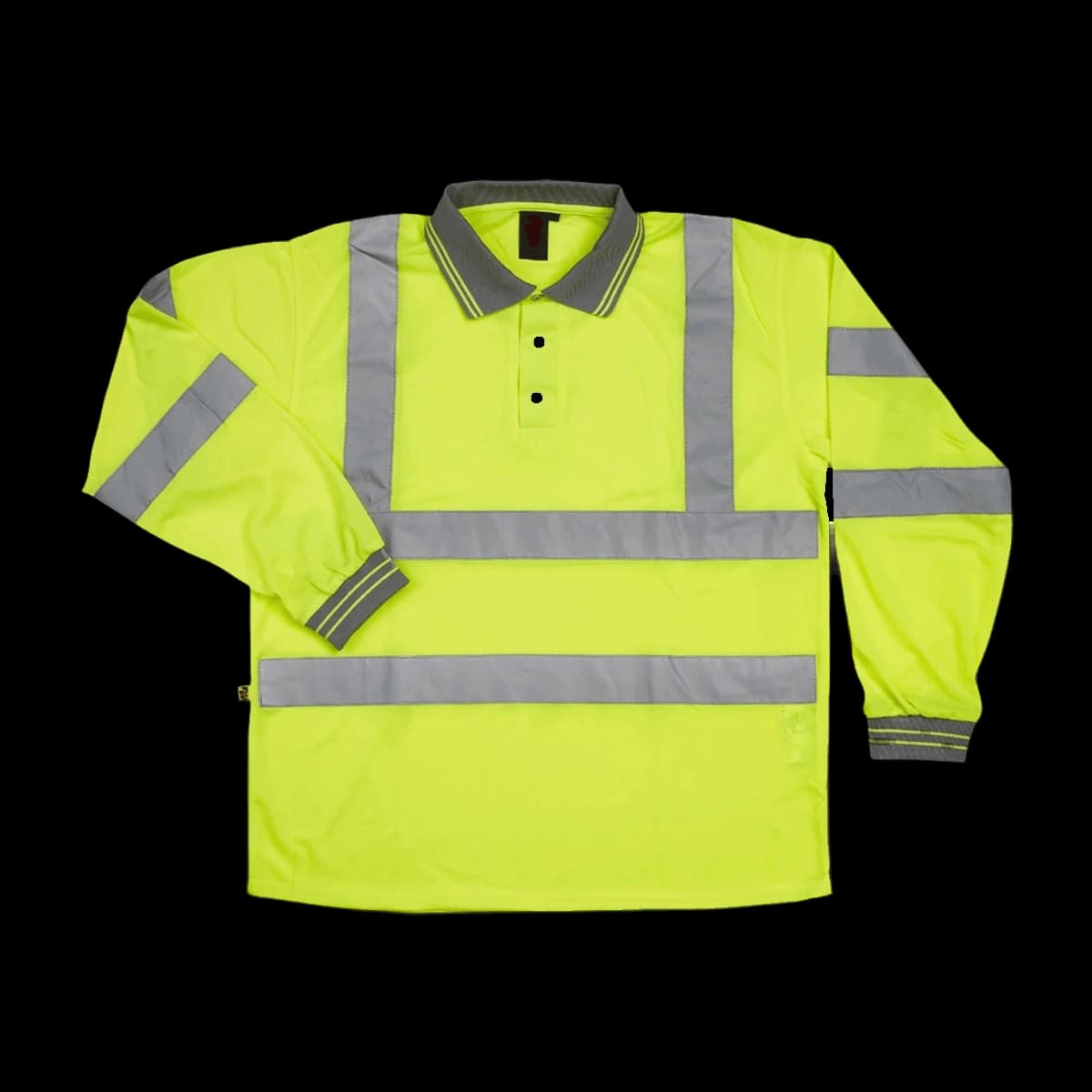 Warrior Hi-Vis Long Sleeve Polo Shirt — front