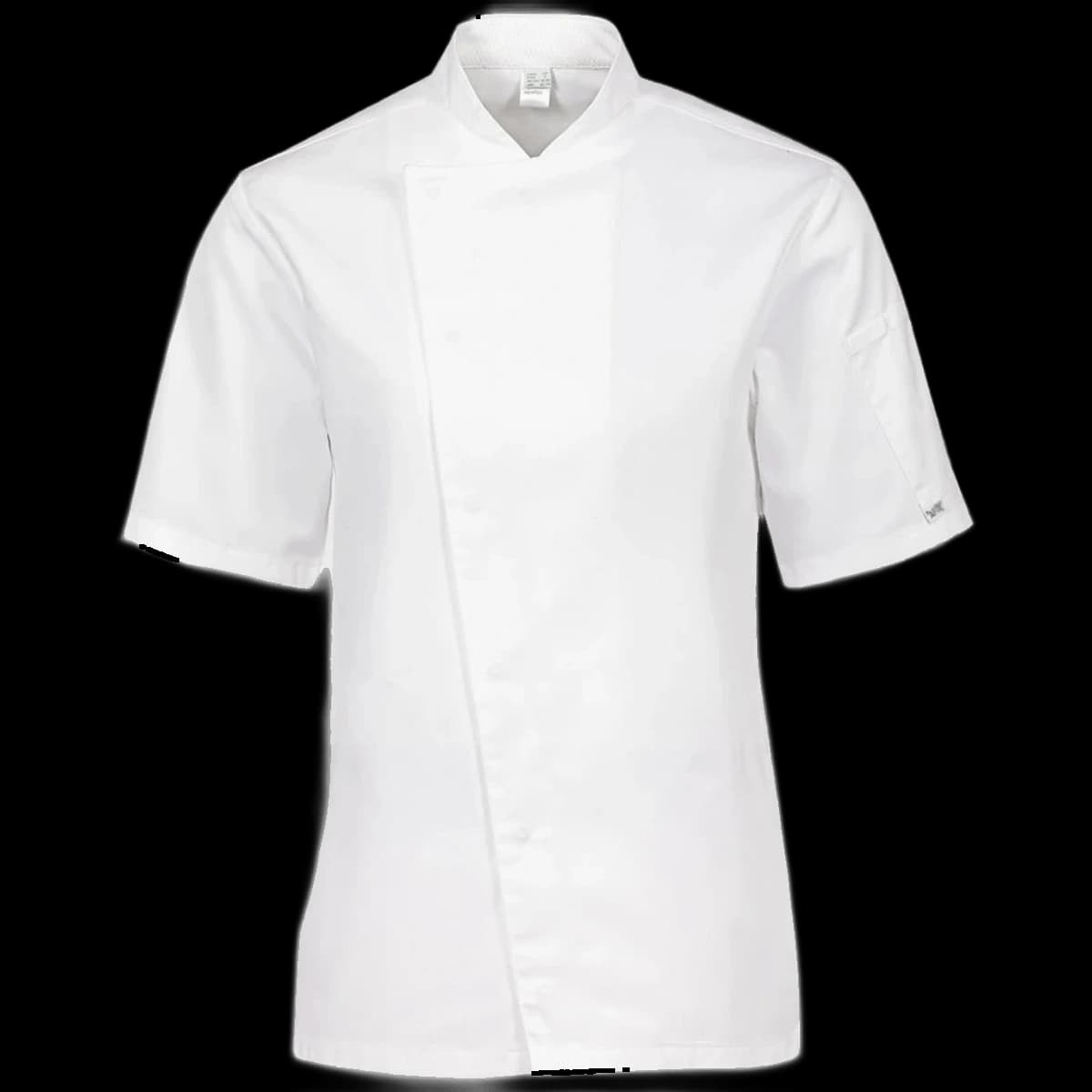 ADC Short Sleeve Asymmetric Chef's Jacket — front