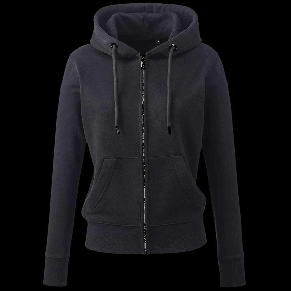 Anthem Ladies Organic Full Zip Hoodie — front