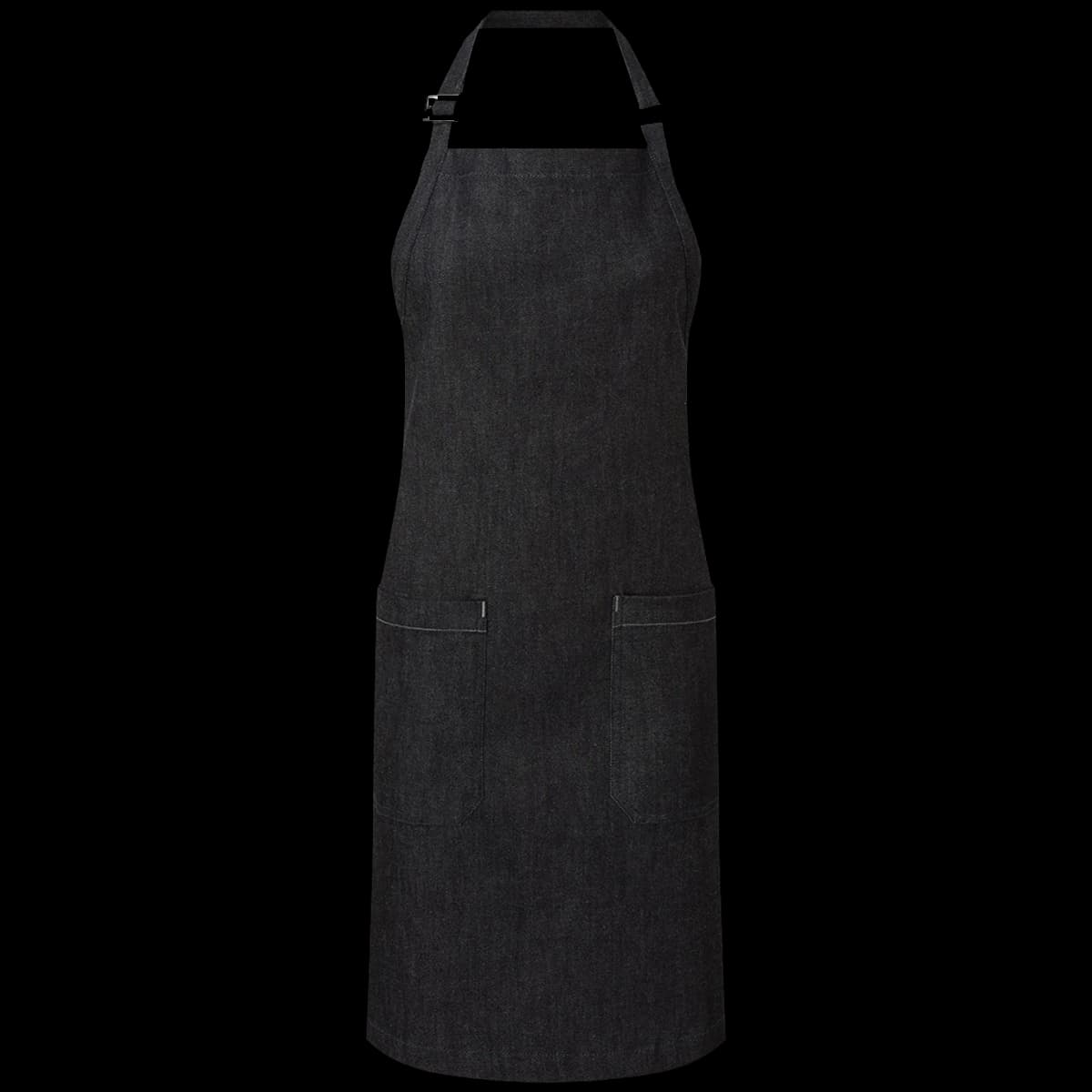Premier Fairtrade Organic Cotton Denim Bib Apron — front