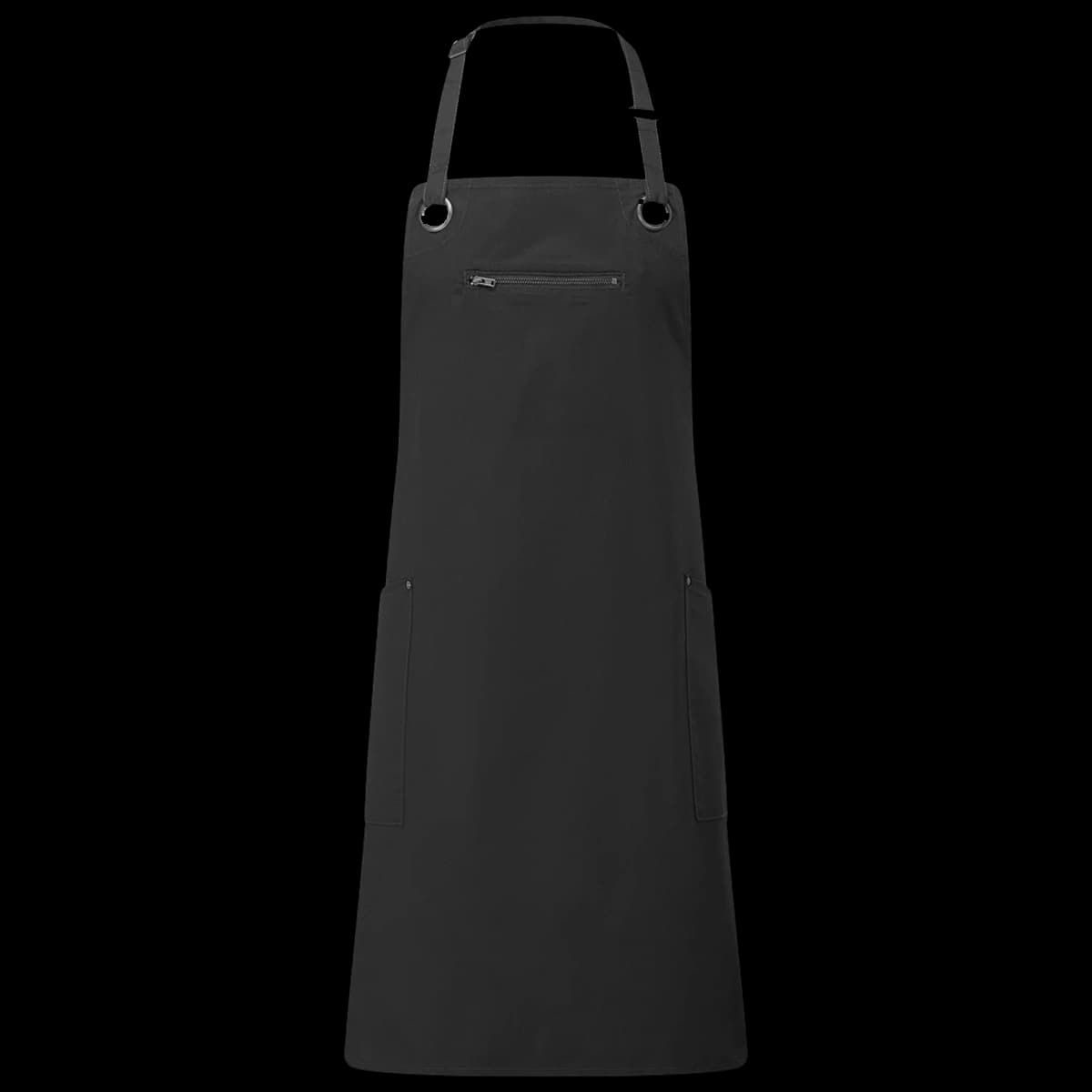 Premier Barley Contrast Stitch Bib Apron — front