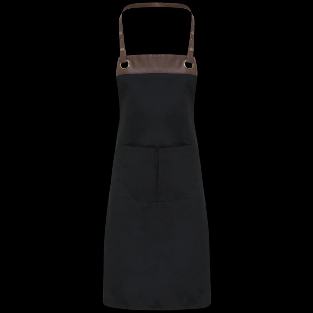 Premier Espresso Bib Apron — front