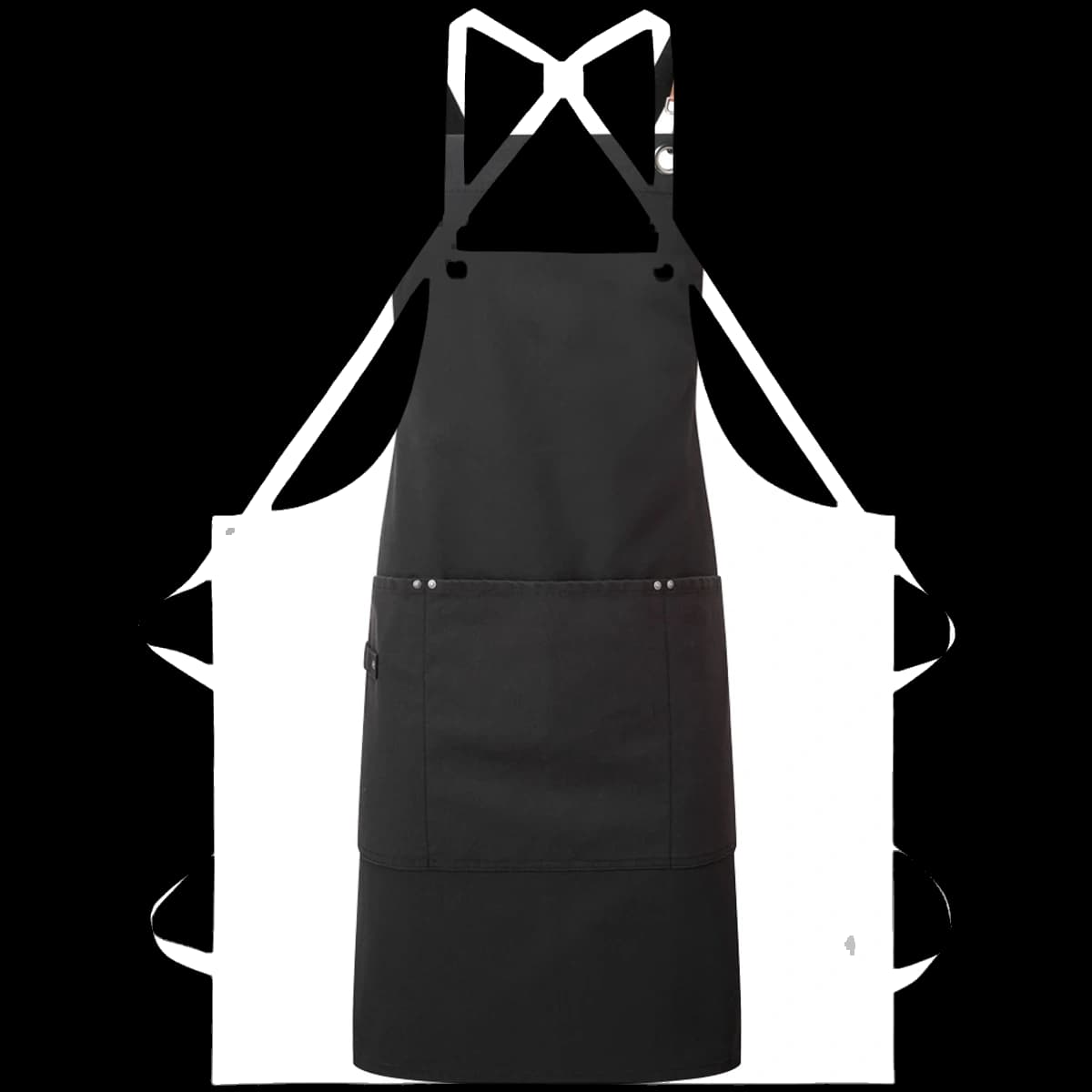 Premier Clip 'n' Clasp Cross Back Bib Apron — front