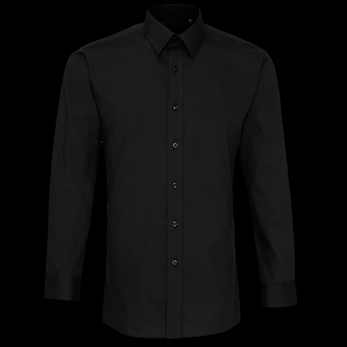 Premier Long Sleeve Fitted Poplin Shirt — front