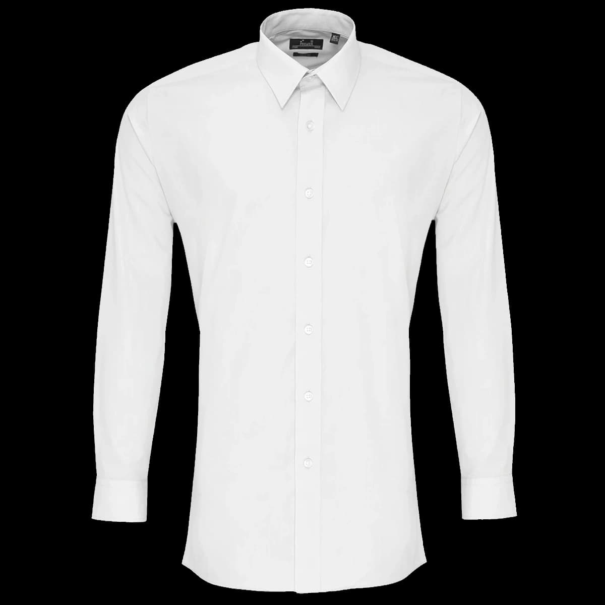Premier Long Sleeve Fitted Poplin Shirt — front