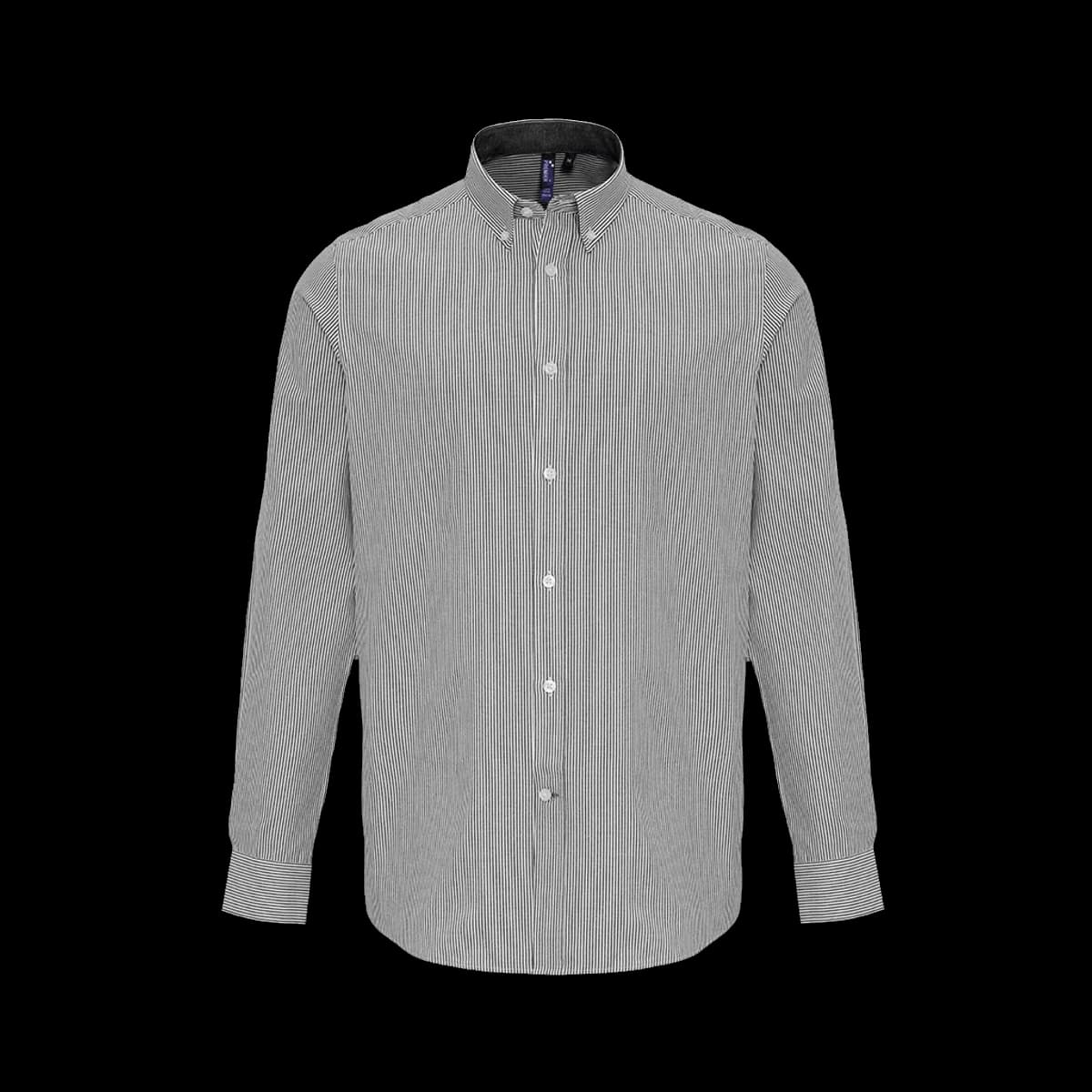 Premier Long Sleeve Striped Oxford Shirt — front