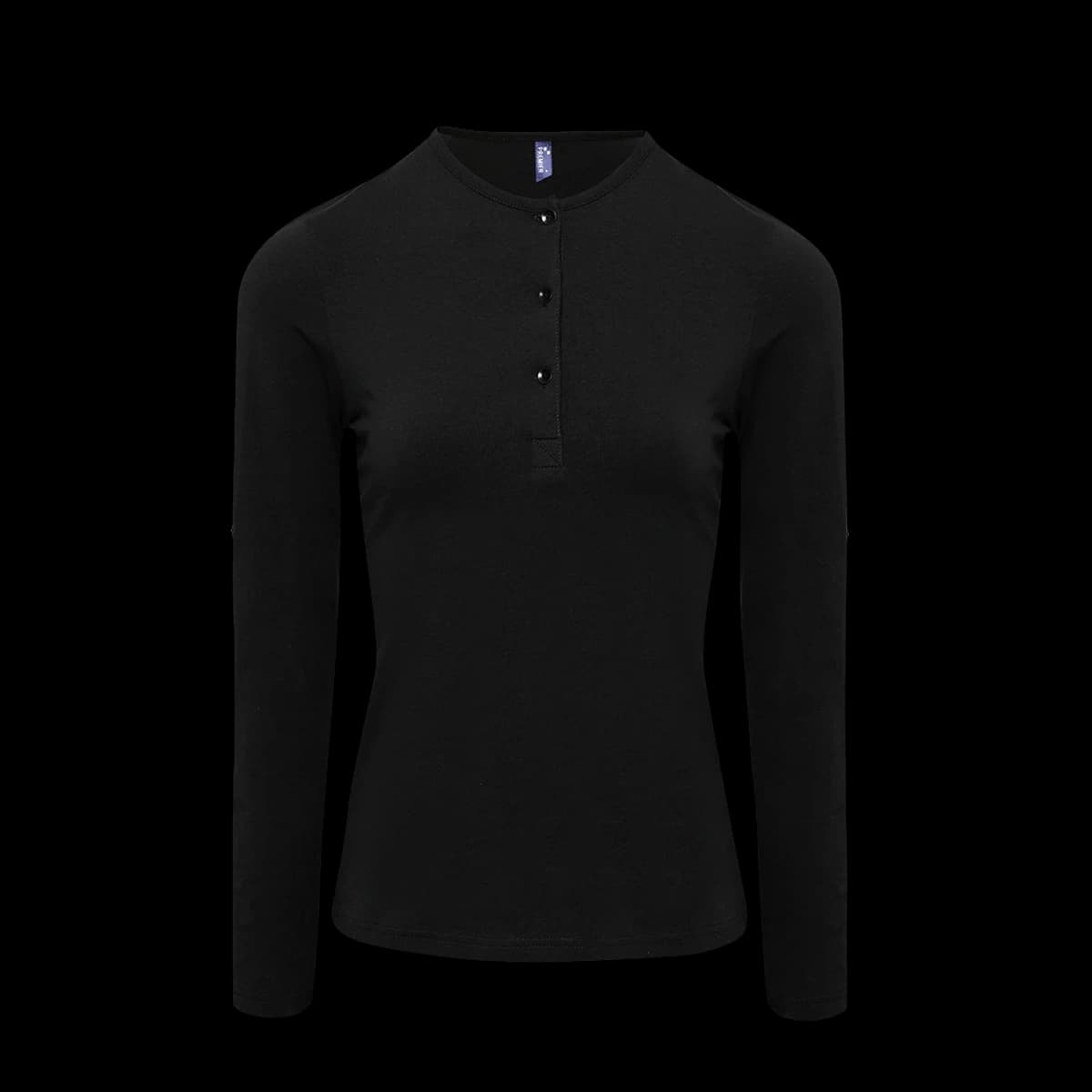 Premier Ladies Long John Roll Sleeve T-Shirt — front