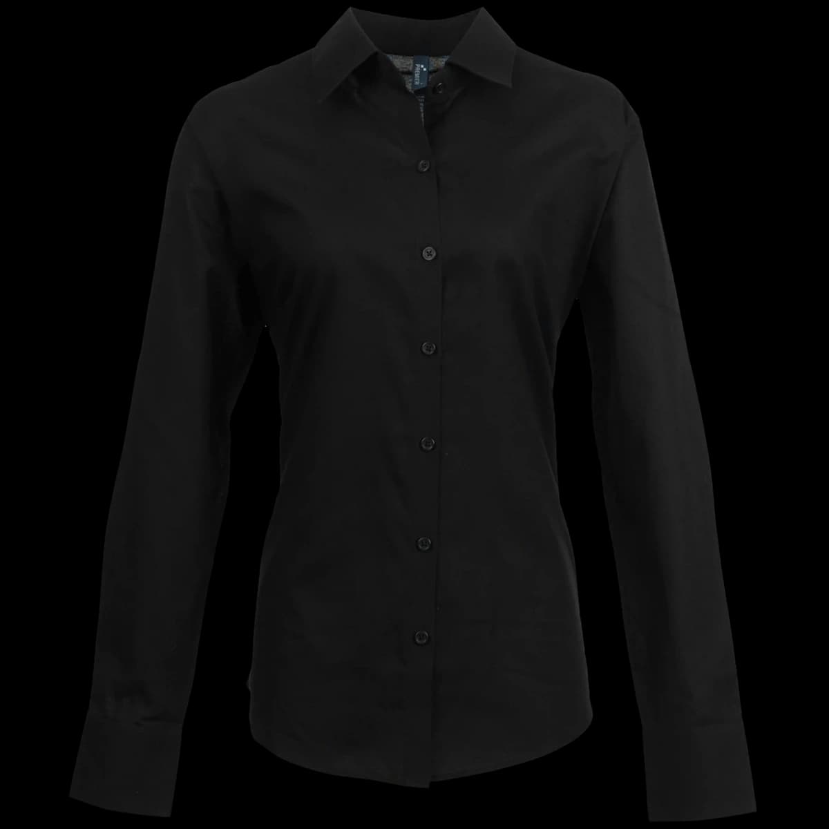 Premier Ladies Signature Long Sleeve Oxford Shirt — front