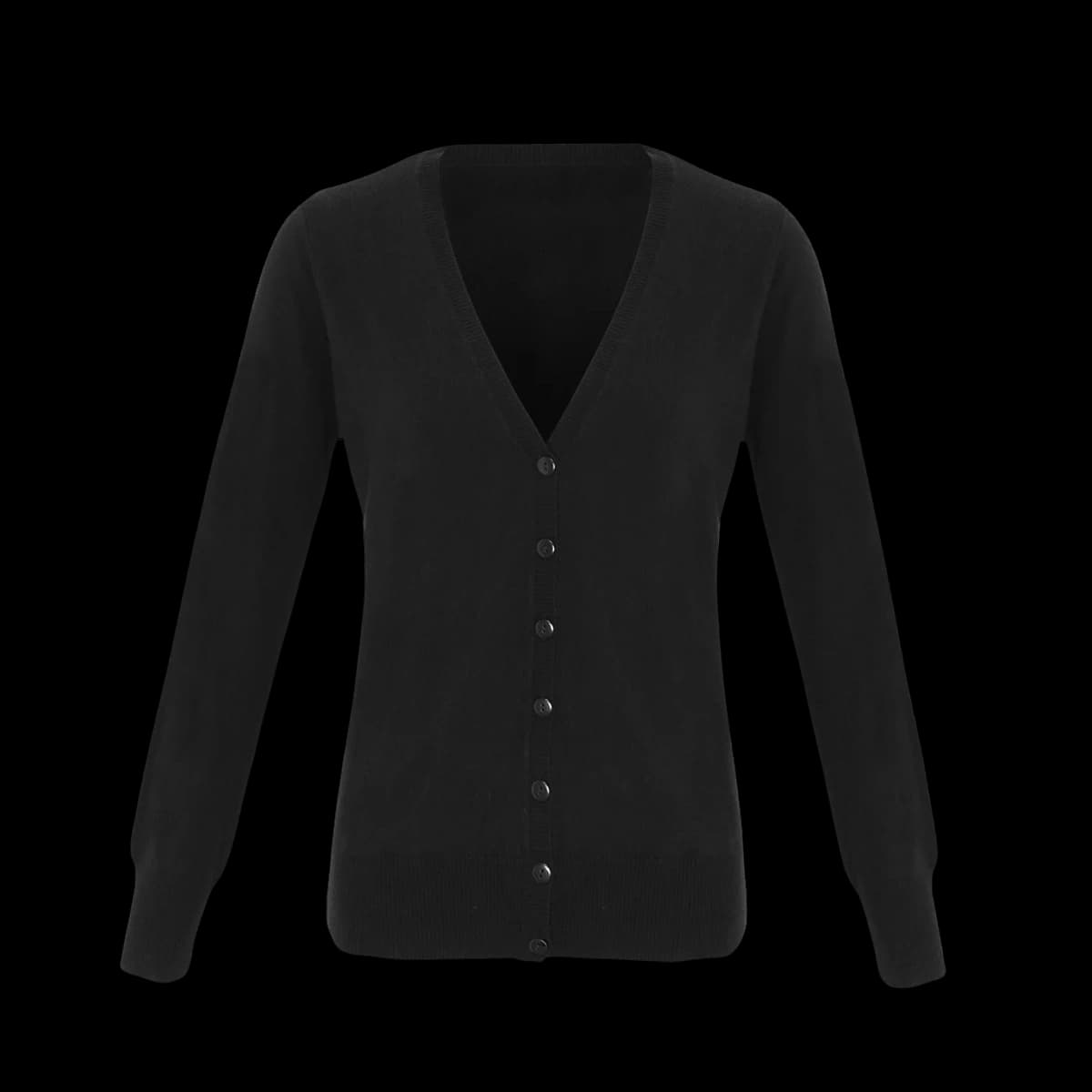 Premier Ladies Essential Acrylic V Neck Cardigan — front