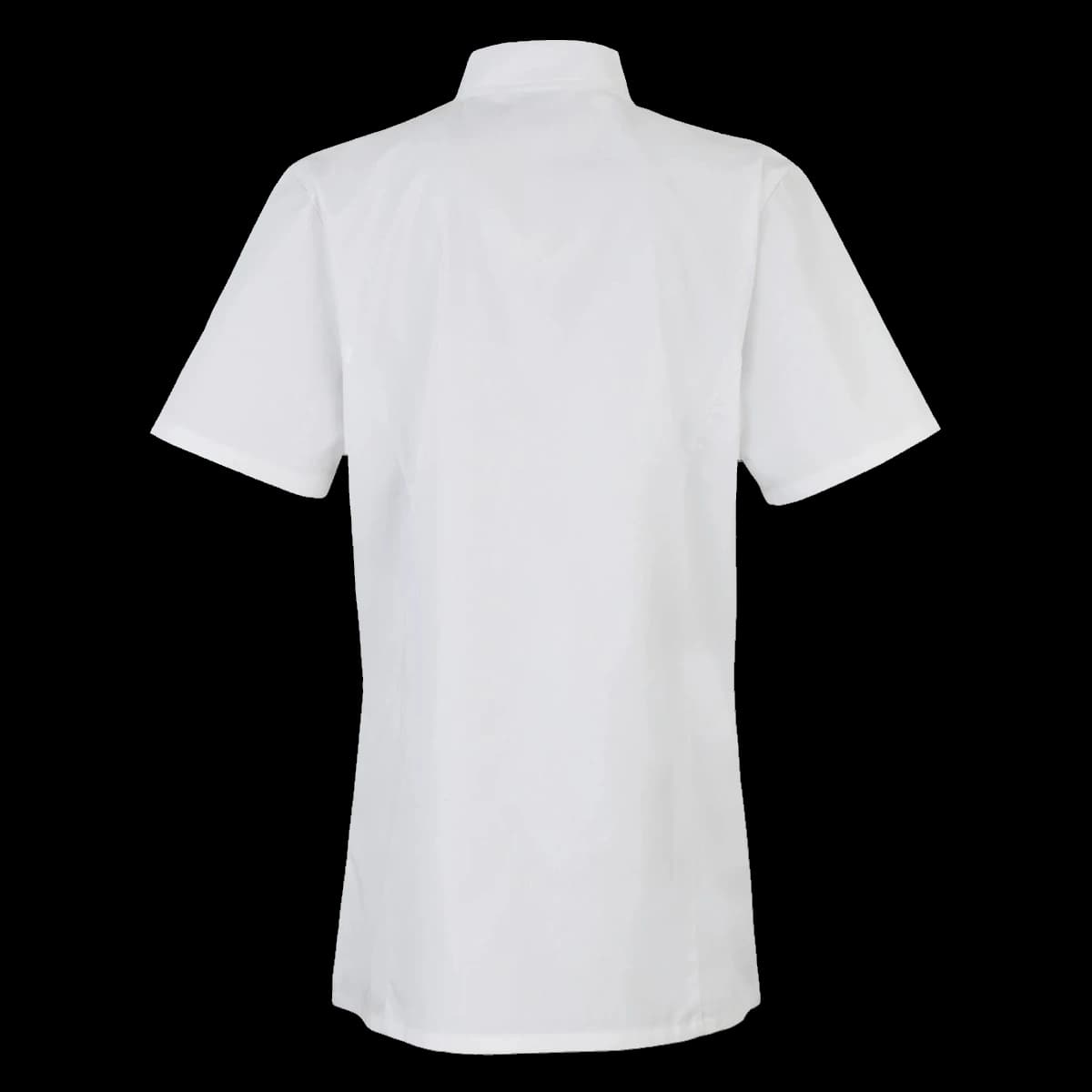 Premier Ladies Short Sleeve Chef's Jacket — back
