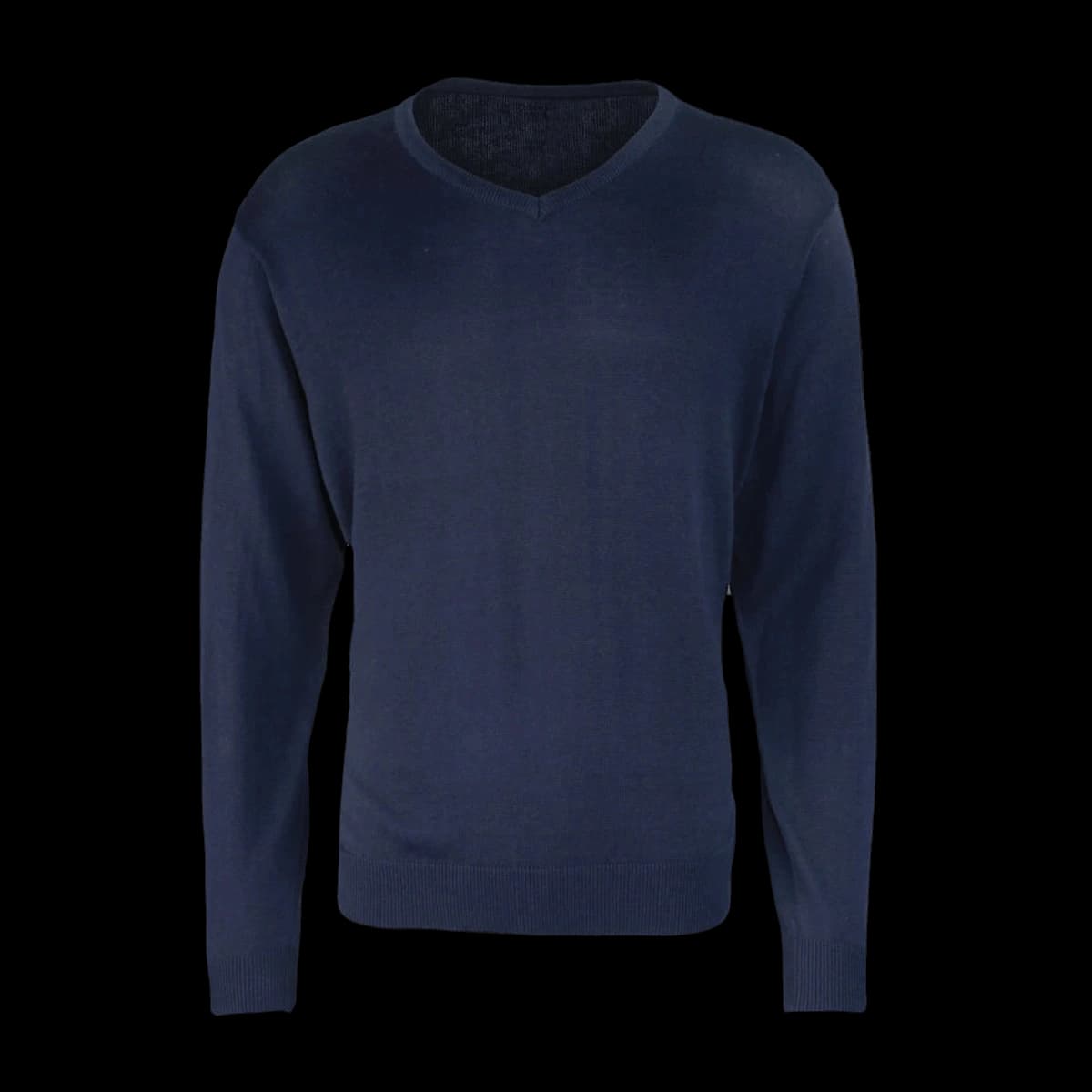 Premier Knitted Cotton Acrylic V Neck Sweater — front