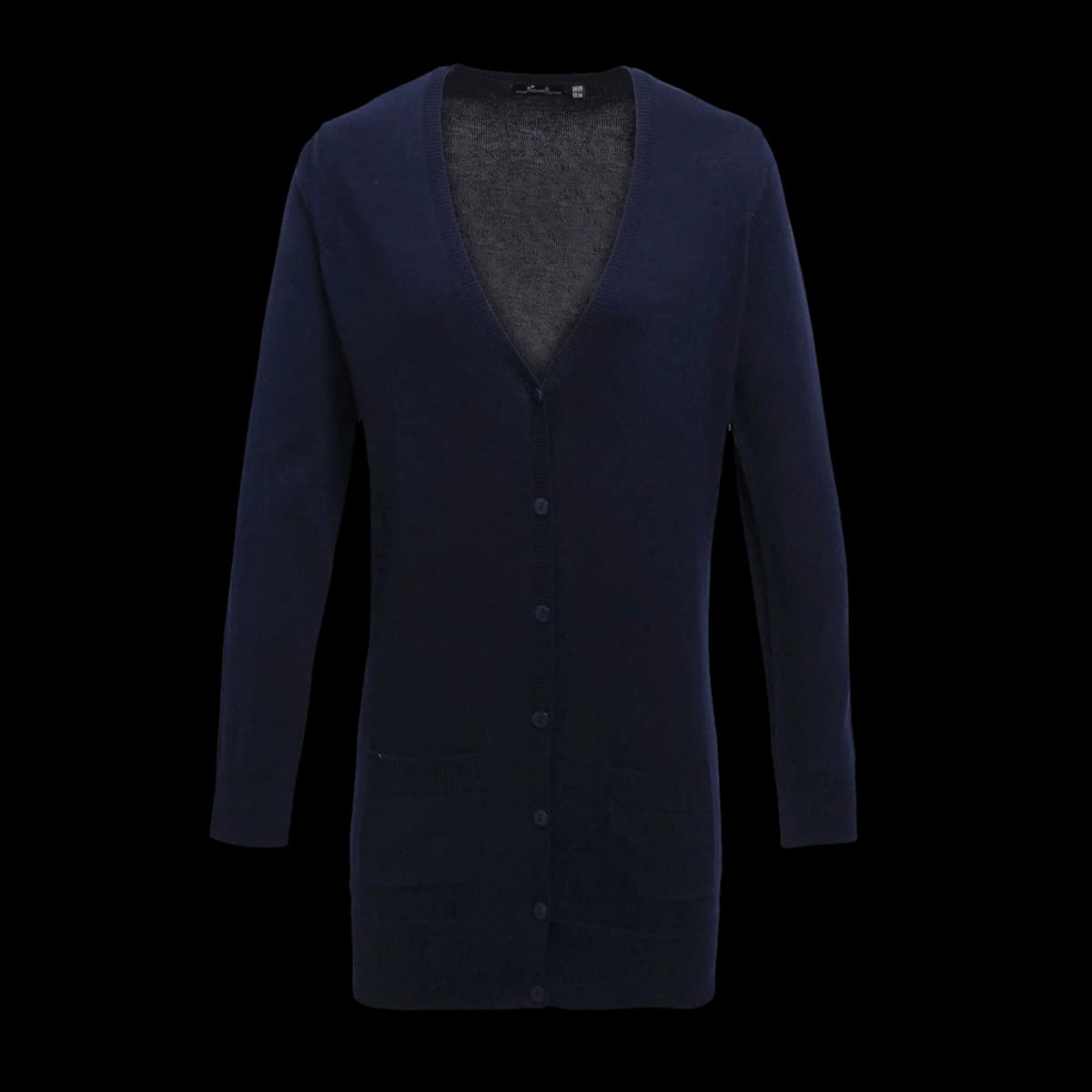 Premier Ladies Longline V Neck Cardigan — front