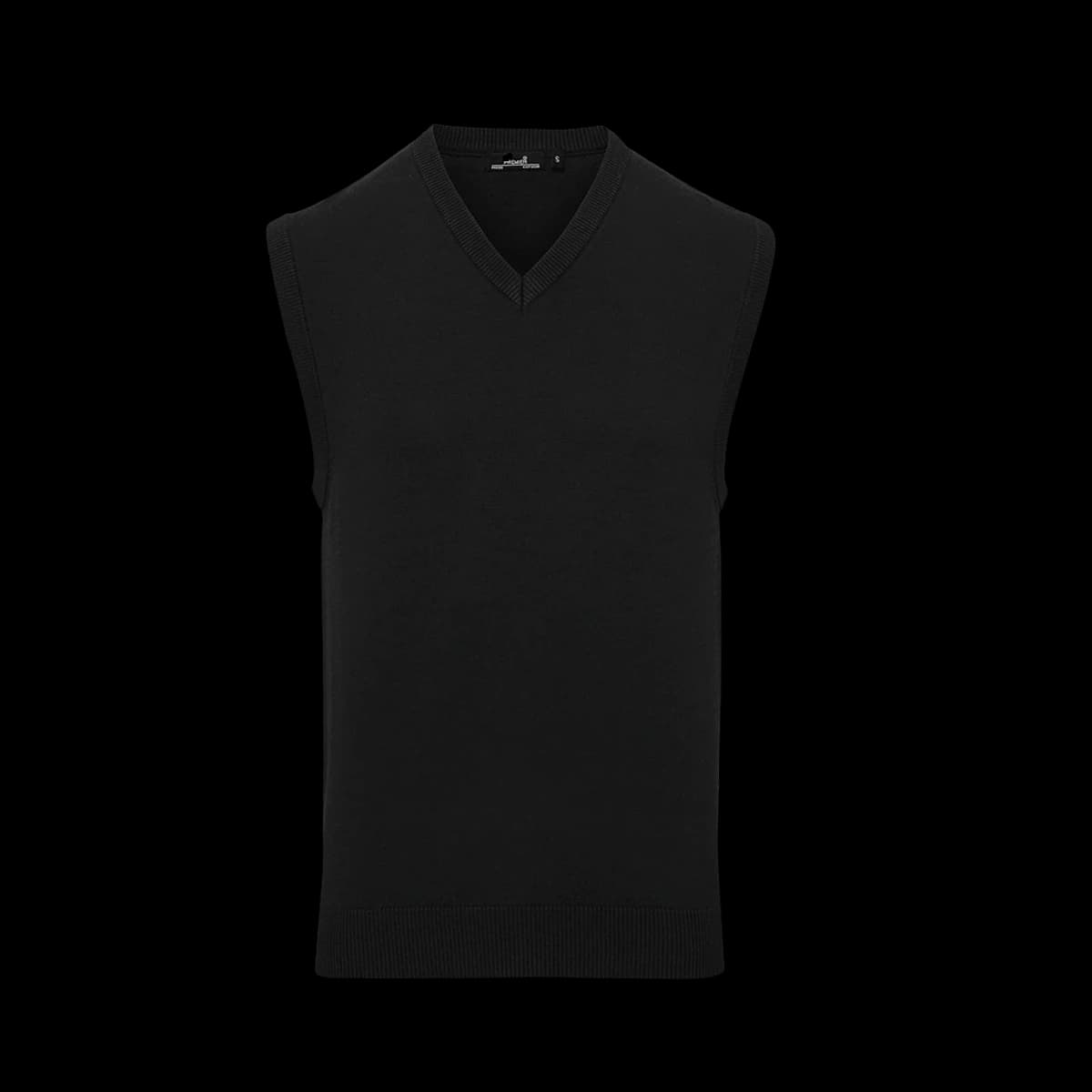 Premier Sleeveless Cotton Acrylic V Neck Sweater — front