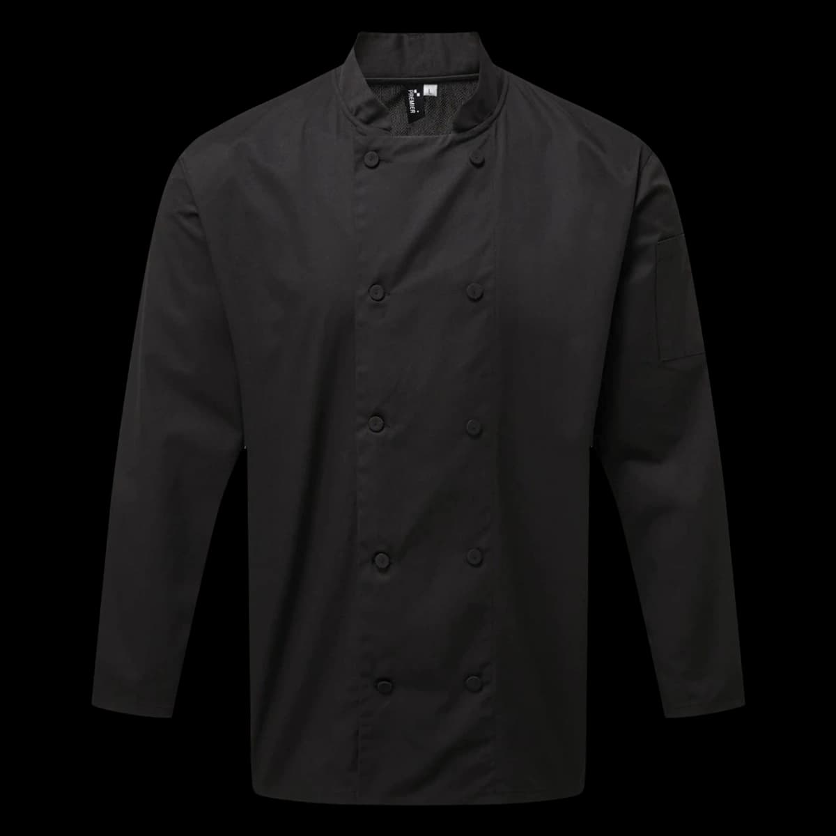 Premier Coolchecker® Long Sleeve Chef's Jacket — front