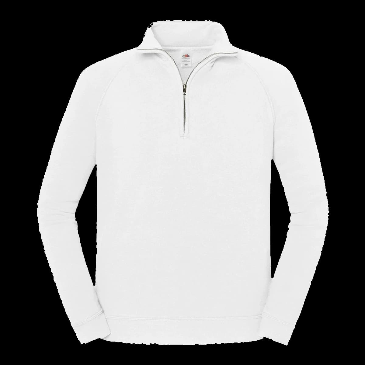 Fruit of the Loom Iconic Premium Zip Neck Sweatshirt — front