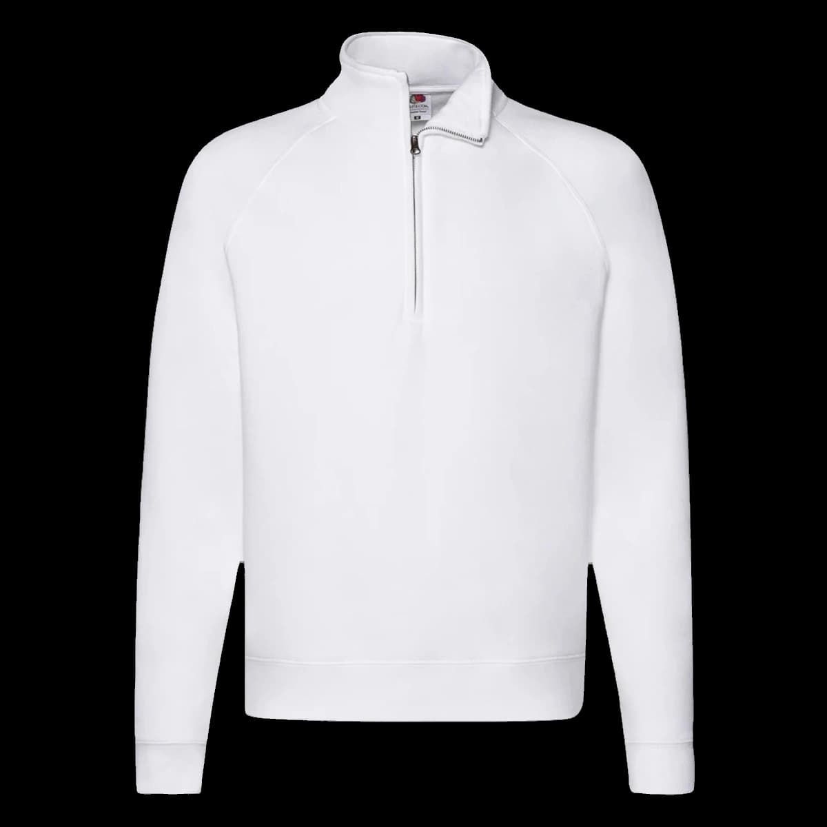 Fruit of the Loom Premium Zip Neck Sweatshirt — front