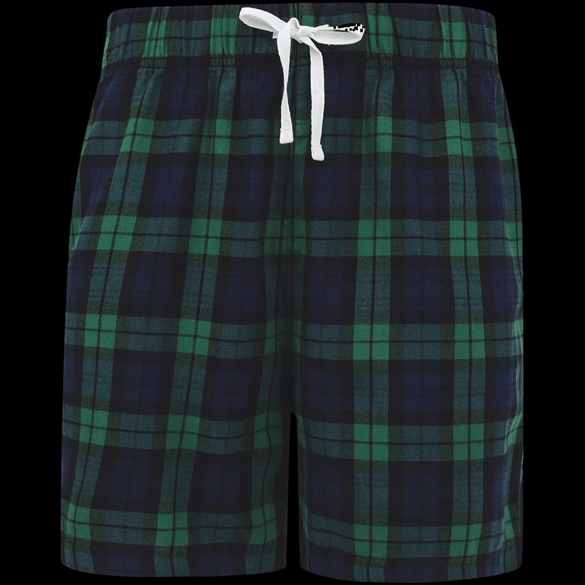 SF Clothing Tartan Lounge Shorts — front