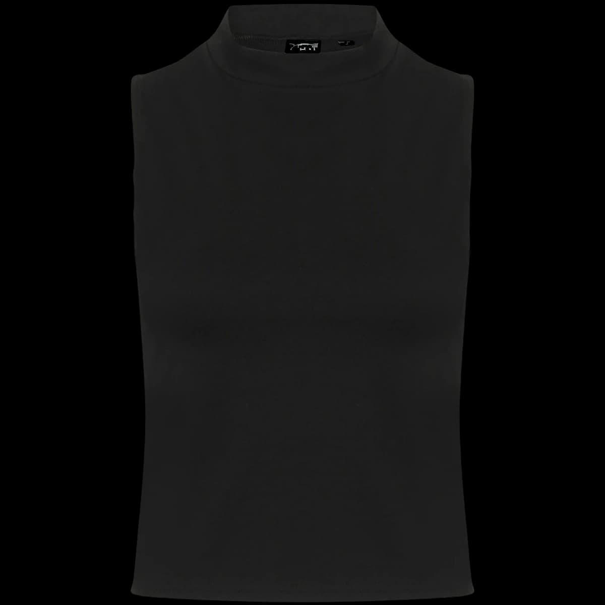 SF Clothing Ladies High Neck Crop Vest — front