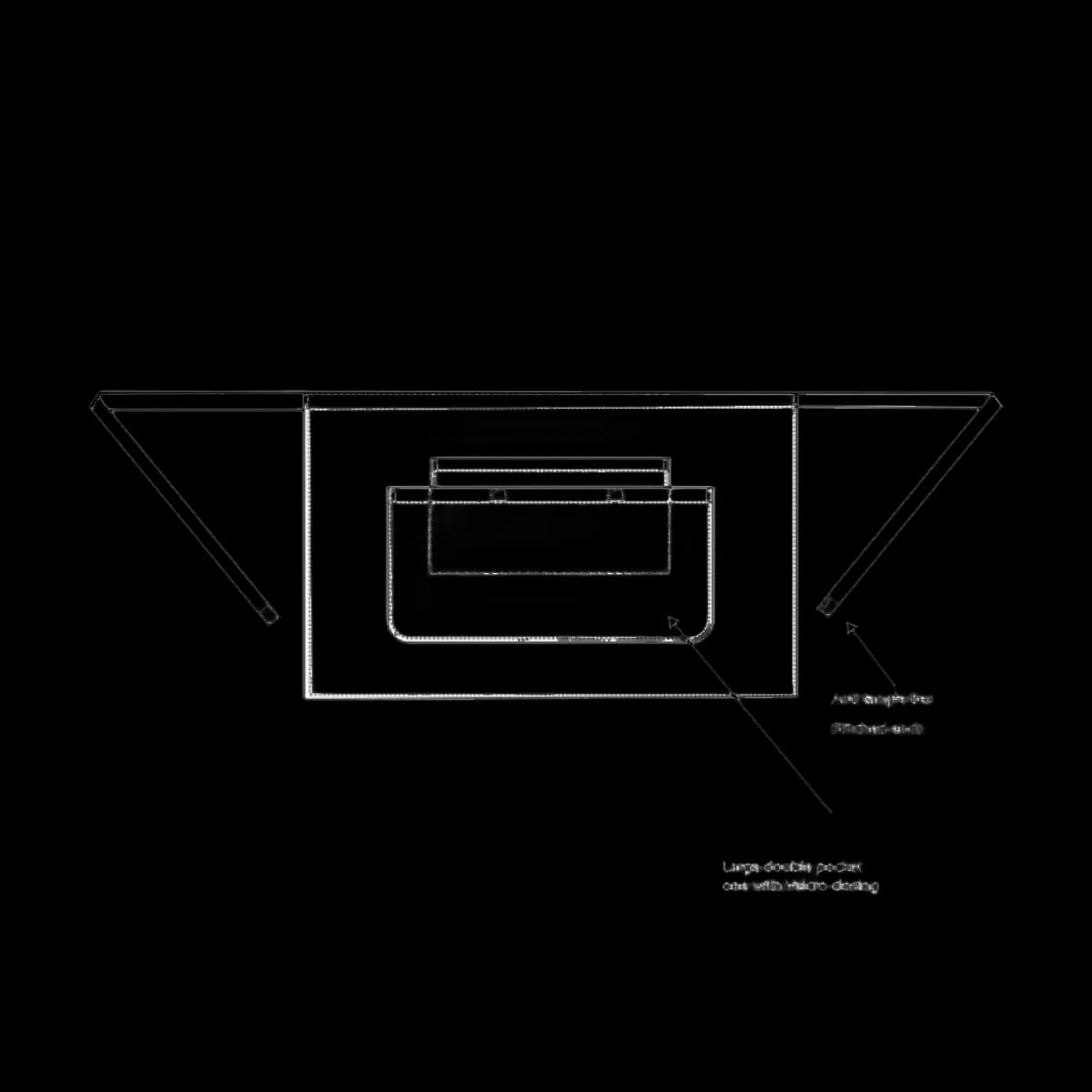 Dennys Bar Apron with Pocket — detail