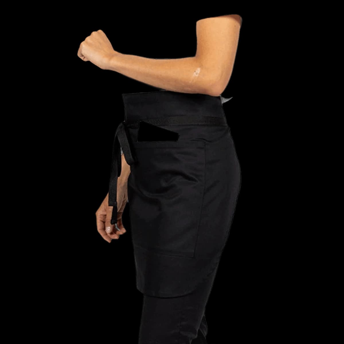 Dennys Wrap Over Waist Apron — model