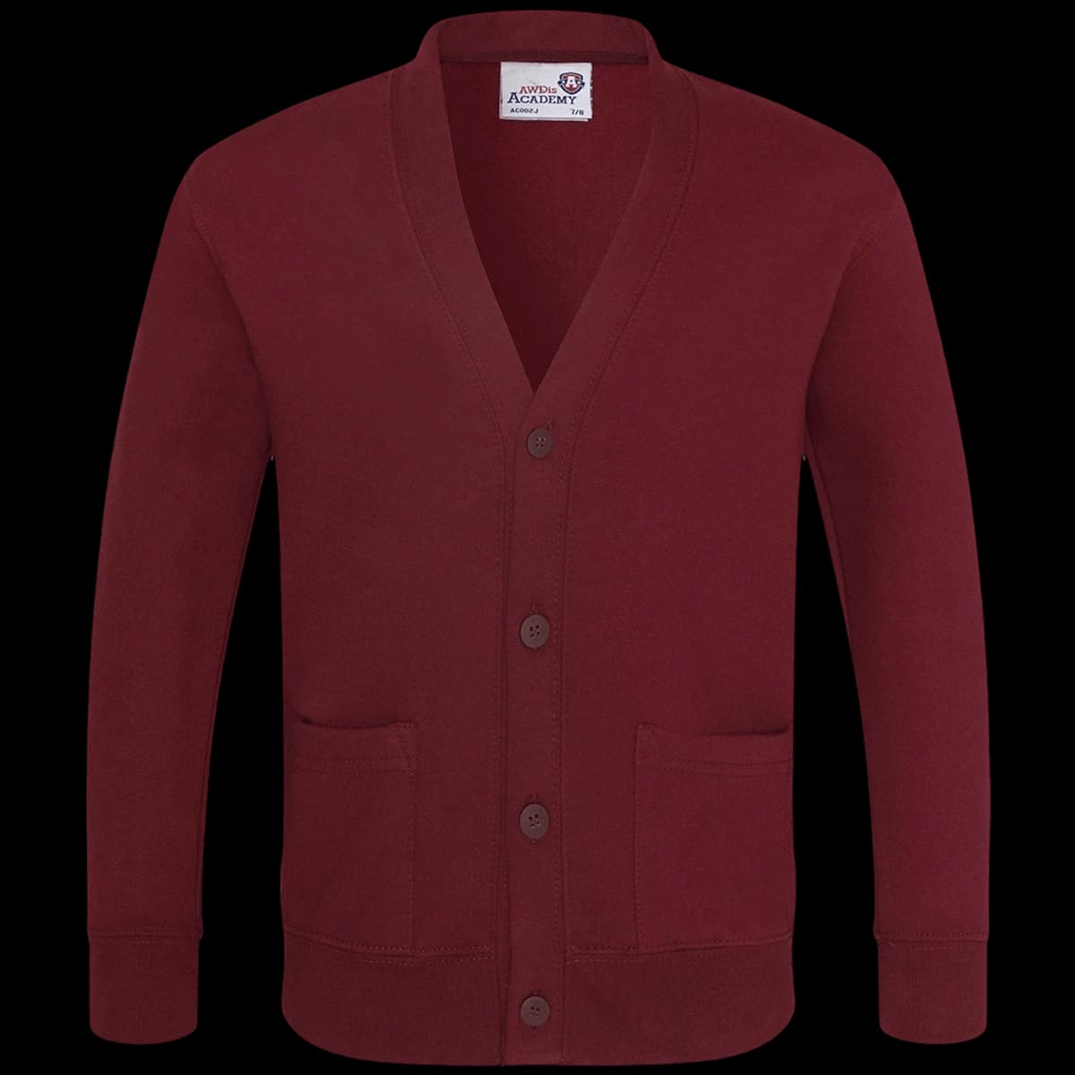 AWDis Academy Kids Sweat Cardigan — front
