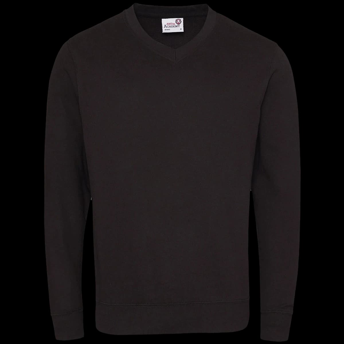 AWDis Academy Senior V Neck Sweatshirt — front