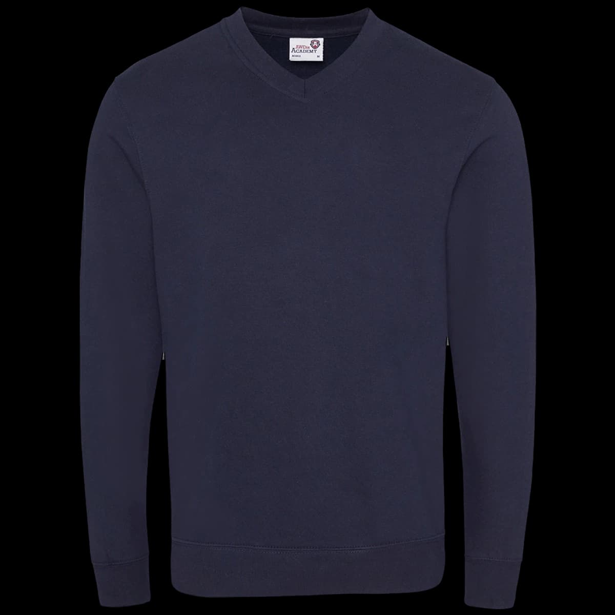 AWDis Academy Senior V Neck Sweatshirt — front