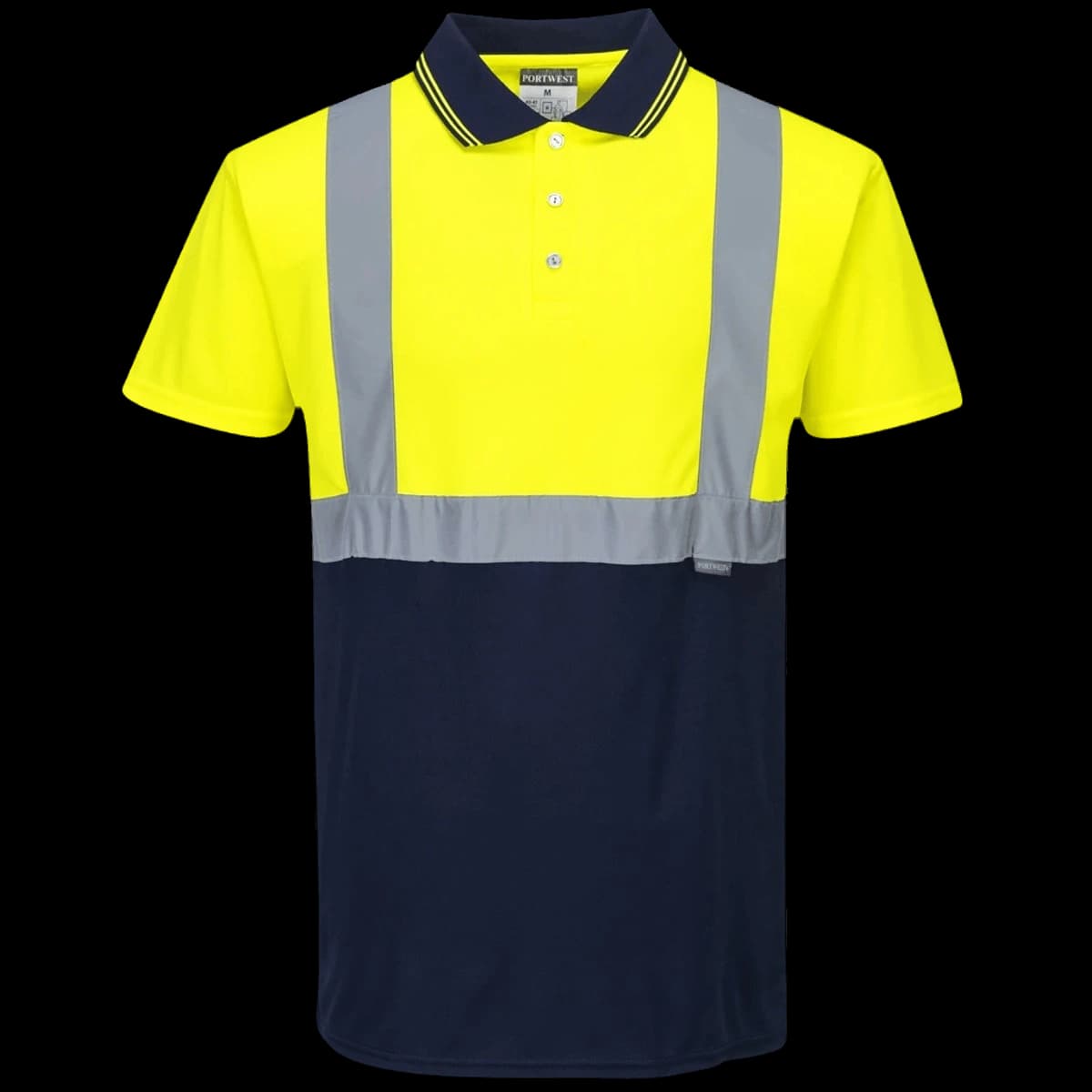 Portwest Hi-Vis Two Tone Polo Shirt — front