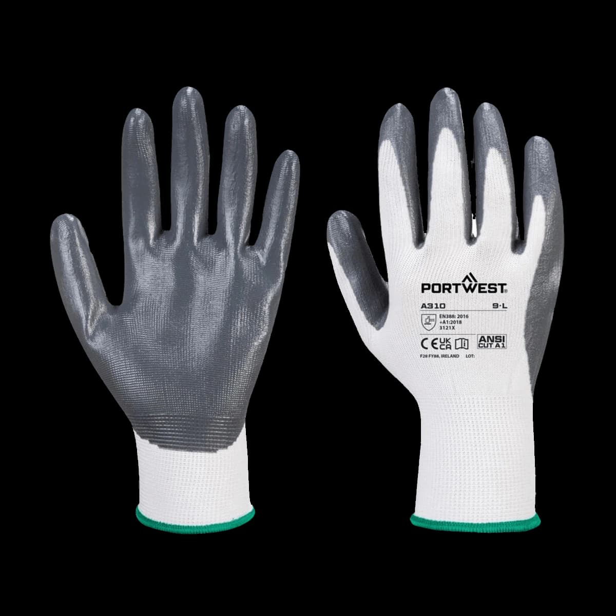 Portwest Flexo Grip Nitrile Gloves — front