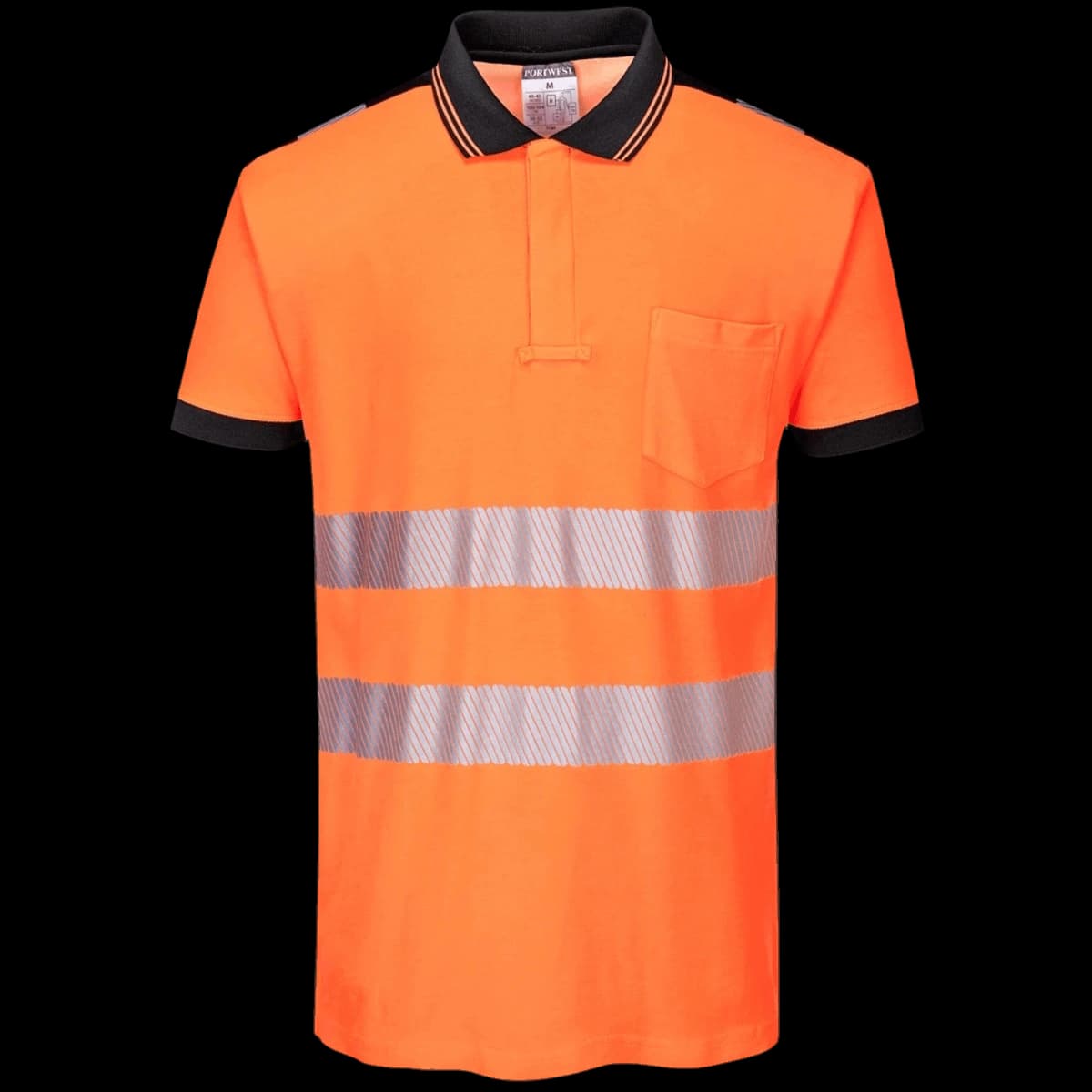 Portwest PW3 Hi-Vis Polo Shirt — front