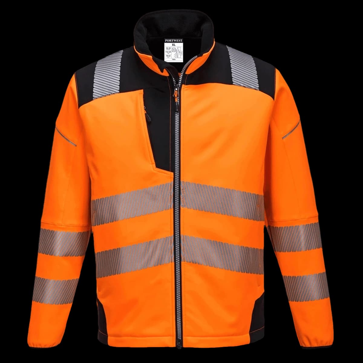 Portwest PW3 Hi-Vis Soft Shell Jacket — front
