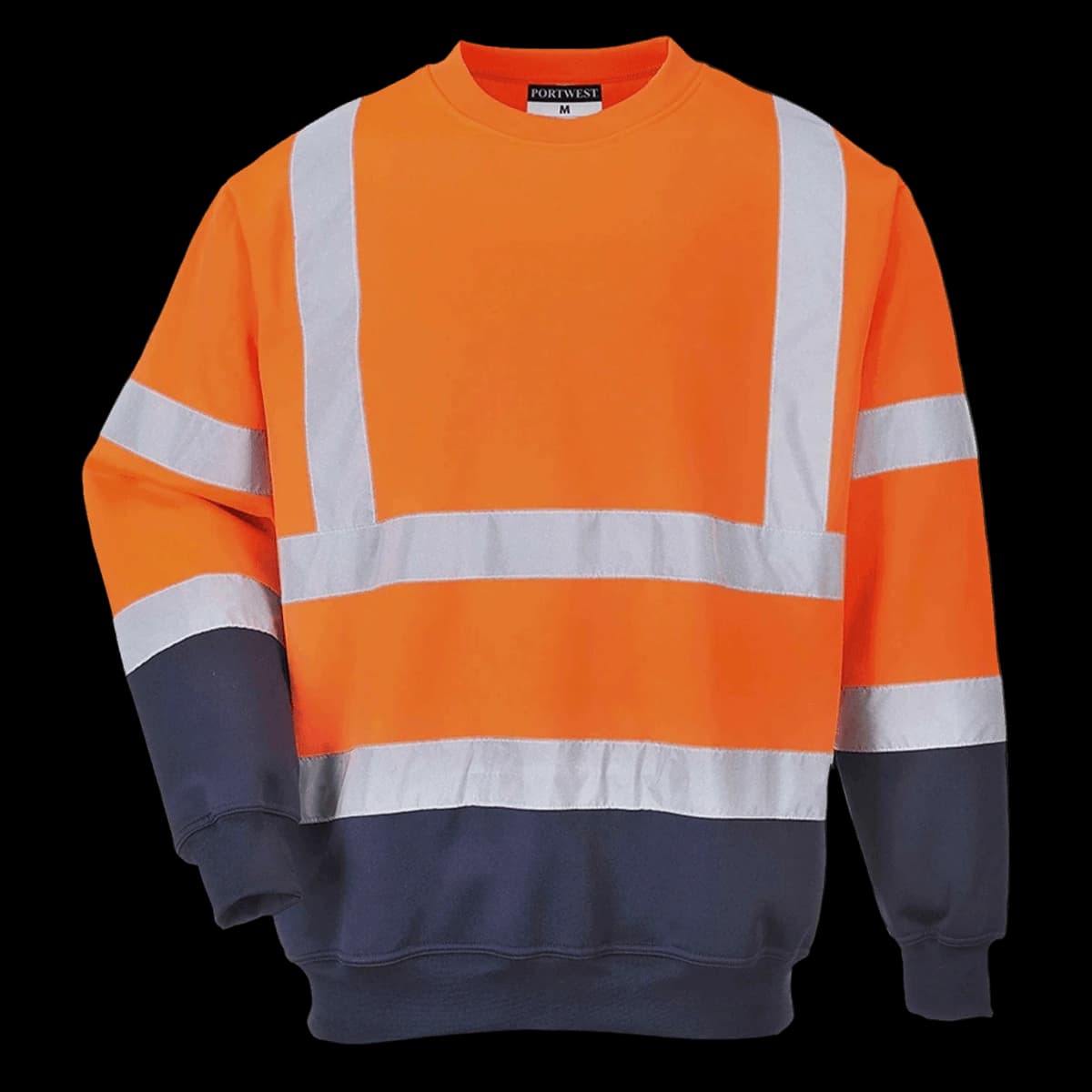 Portwest Hi-Vis Two Tone Sweatshirt — front